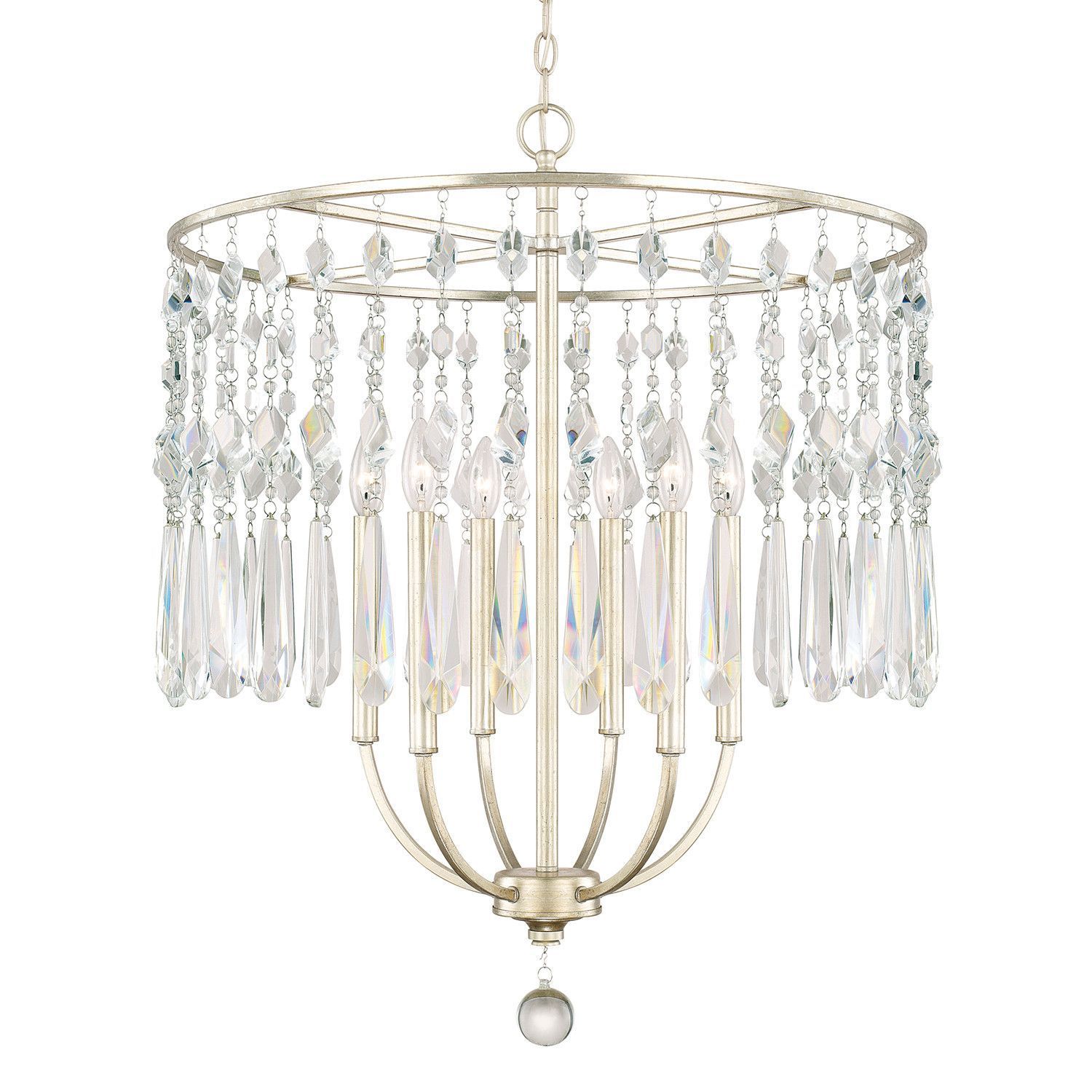 Nolan 6 Light Crystal Chandelier In 2019 | Products Intended For Nolan 1 Light Lantern Chandeliers (View 15 of 30)