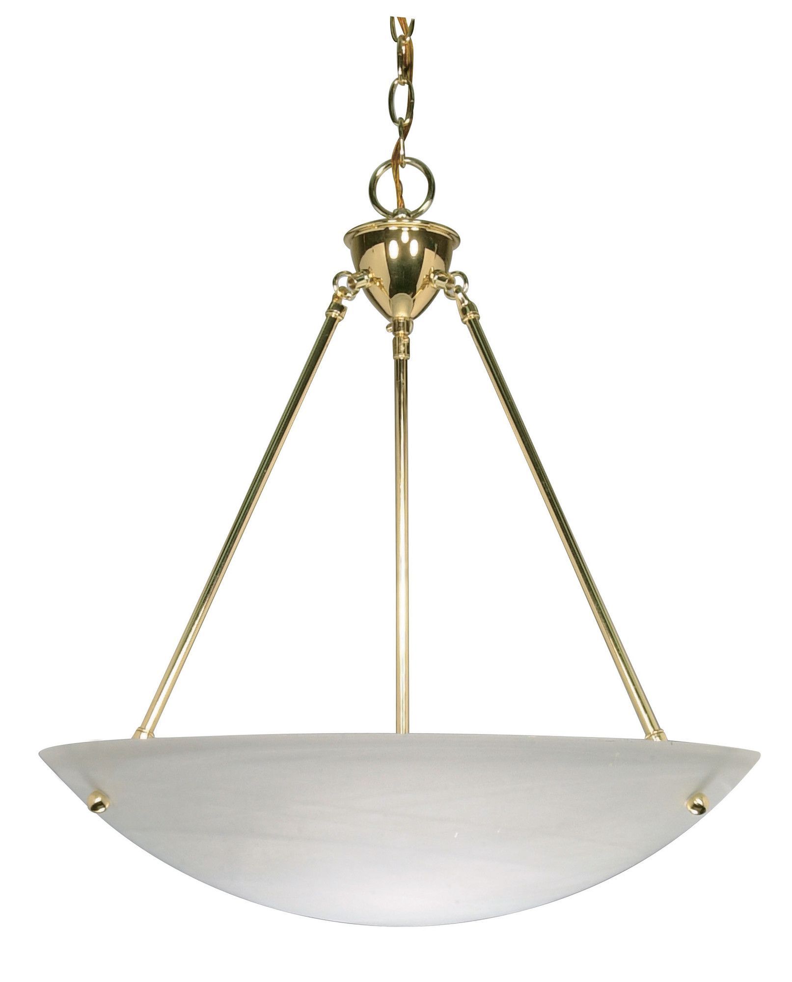 Nuvo Lighting 3 Light Bowl Inverted Pendant & Reviews Throughout Granville 3 Light Single Dome Pendants (Photo 29 of 30)