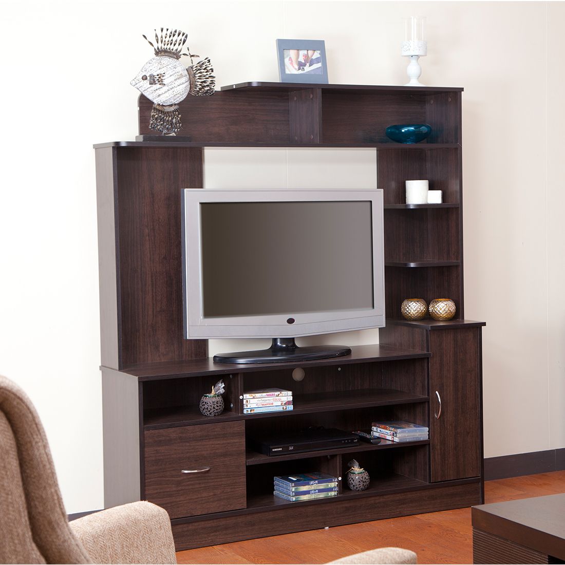 Payton Engineered Wood Tv Unit In Wenge Colourhometown With Regard To Payton Serving Sideboards (Photo 19 of 30)