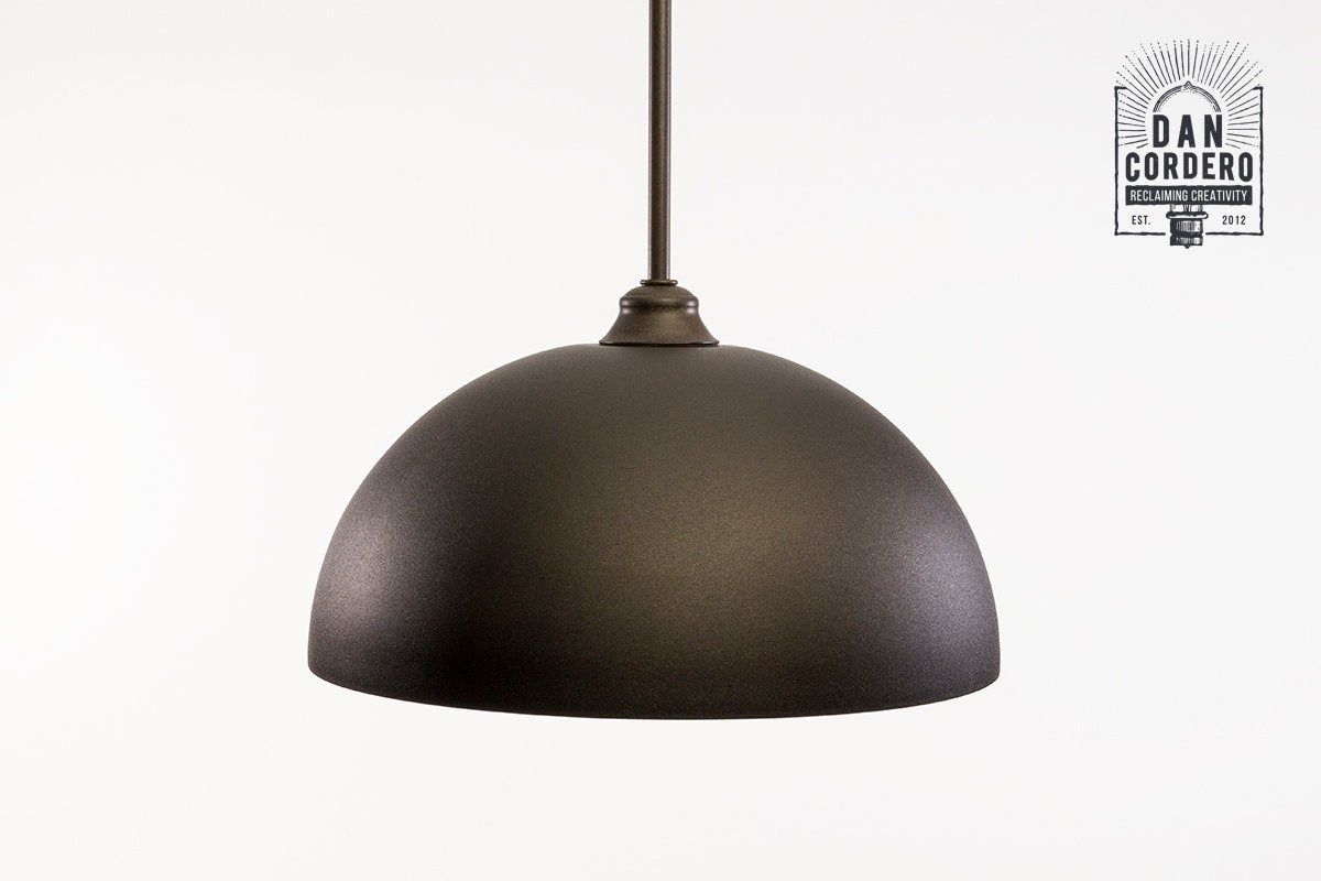 Pendant Light Fixture | Gold | Edison Bulb | Oil Rubbed Bronze | Pendant |  Kitchen Light | Pendant Light | Edison Light Bulb | Dome Shade With Regard To Vintage Edison 1 Light Bowl Pendants (Photo 26 of 30)
