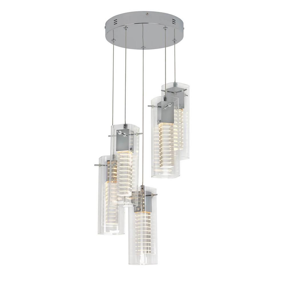 Pendant Lights – Lighting – The Home Depot Throughout Dirksen 3 Light Single Cylinder Chandeliers (Photo 25 of 30)