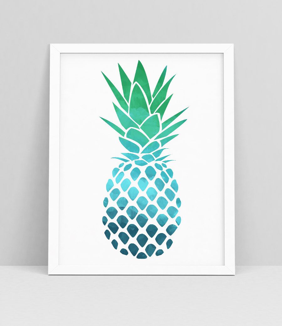 Pineapple Decor – Pineapple Wall Print – Pineapple Wall Art – Pineapple  Printable – Tropical Print – Pineapple – Pineapple Art Tropical Art Sold Pertaining To Pineapple Wall Decor (View 25 of 30)