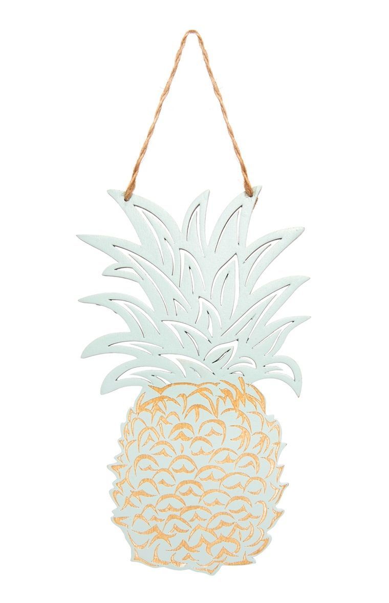 Primark – Hanging Metallic Pineapple | Sophie's Room Intended For Pineapple Wall Decor (View 29 of 30)