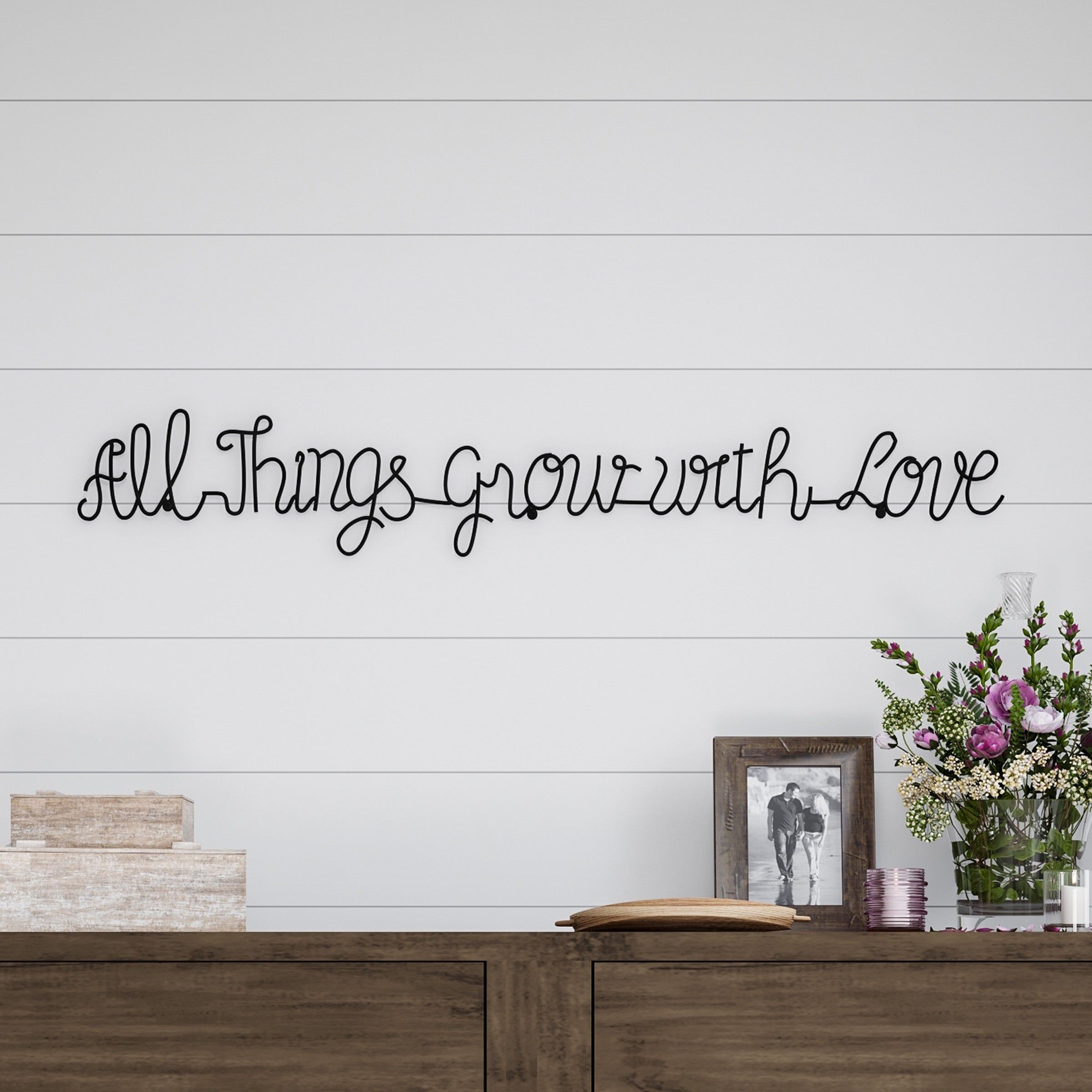 Quotes And Sayings Metal Art | Find Great Art Gallery Deals Within Farm Metal Wall Rack And 3 Tin Pot With Hanger Wall Decor (View 27 of 30)