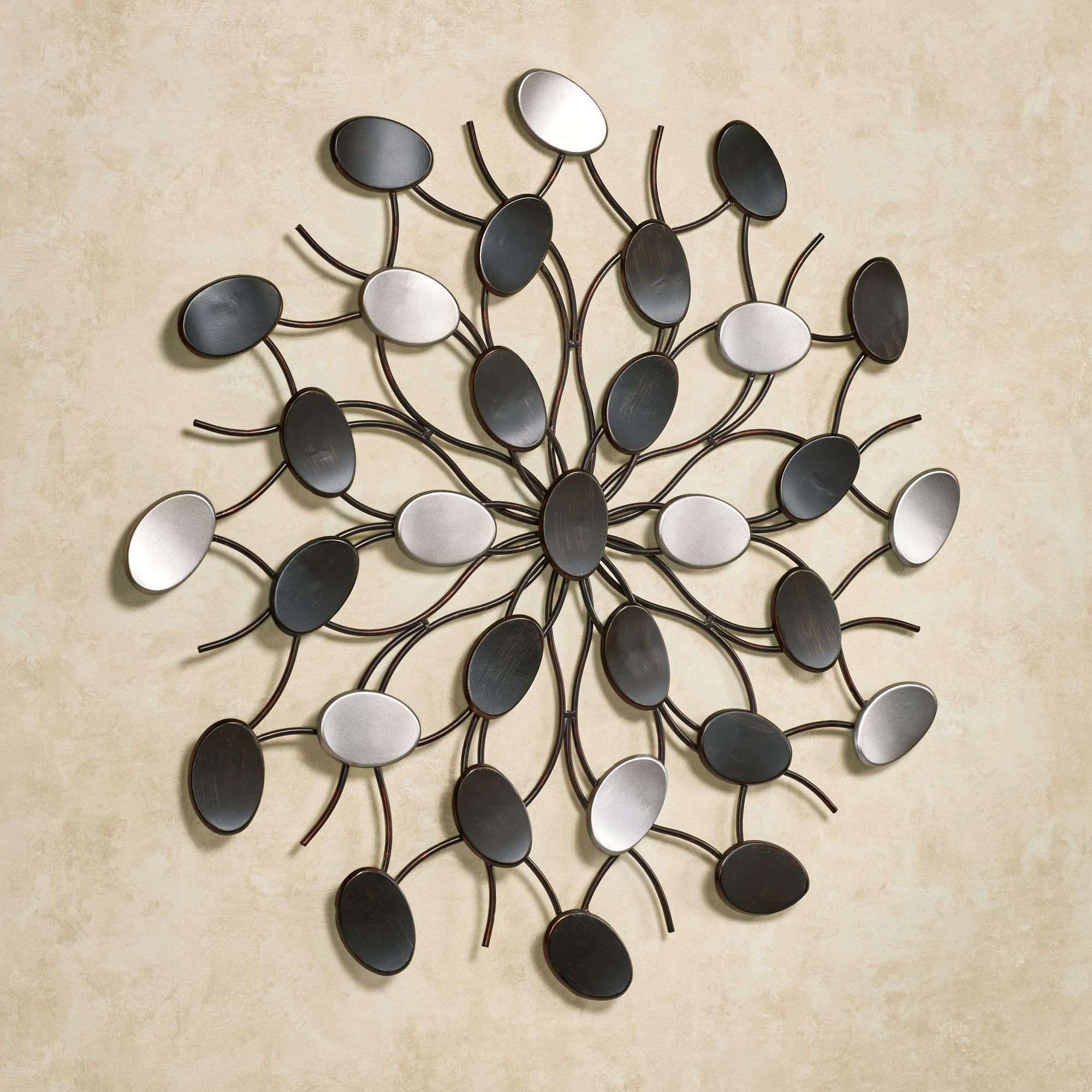 Radiant Petals Abstract Metal Wall Art With Contemporary Abstract Round Wall Decor (View 9 of 30)