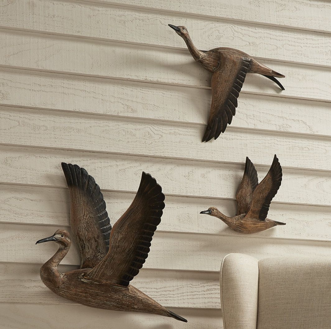 Reeds Migration Wall Décor Set For Reeds Migration Wall Decor Sets (set Of 3) (Photo 1 of 30)