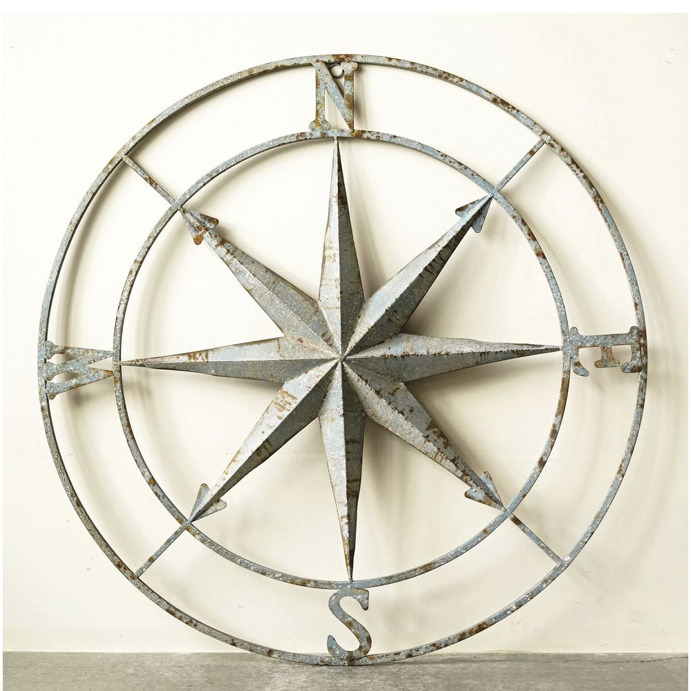 Featured Photo of 30 Photos Round Compass Wall Decor