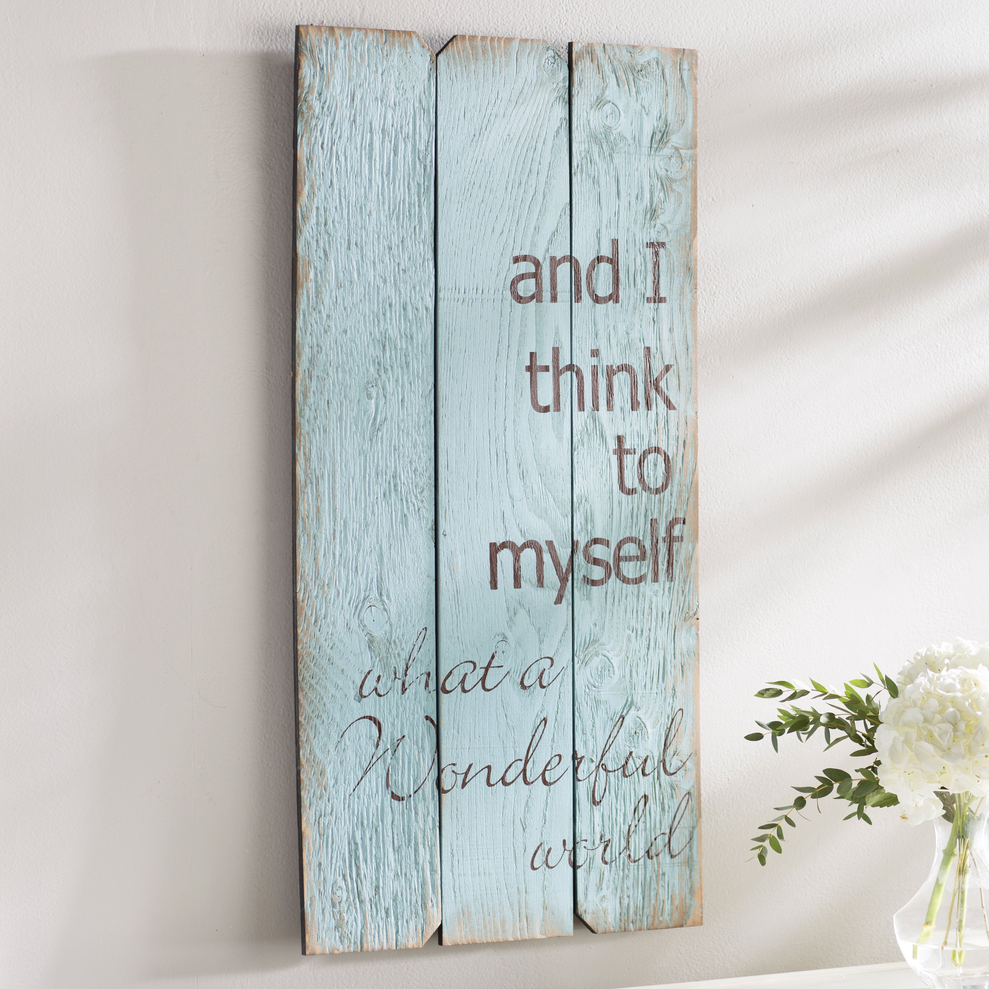 Rustic Wood Welcome Sign | Wayfair Pertaining To In A Word "welcome" Wall Decor By Fireside Home (Photo 7 of 30)