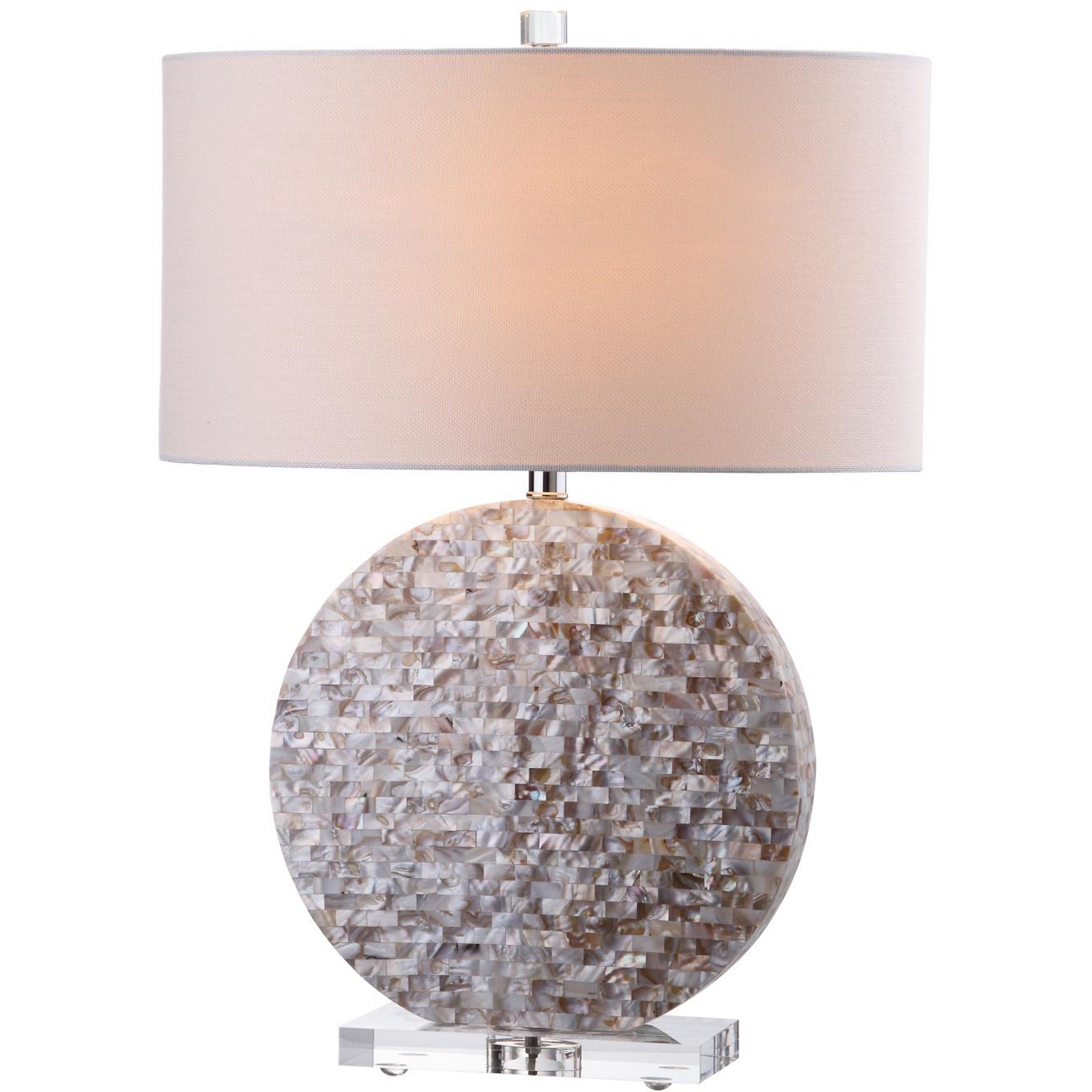 Safavieh Lighting 27 Inch Lindsey Cream Table Lamp Throughout Lindsey 4 Light Drum Chandeliers (Photo 25 of 30)