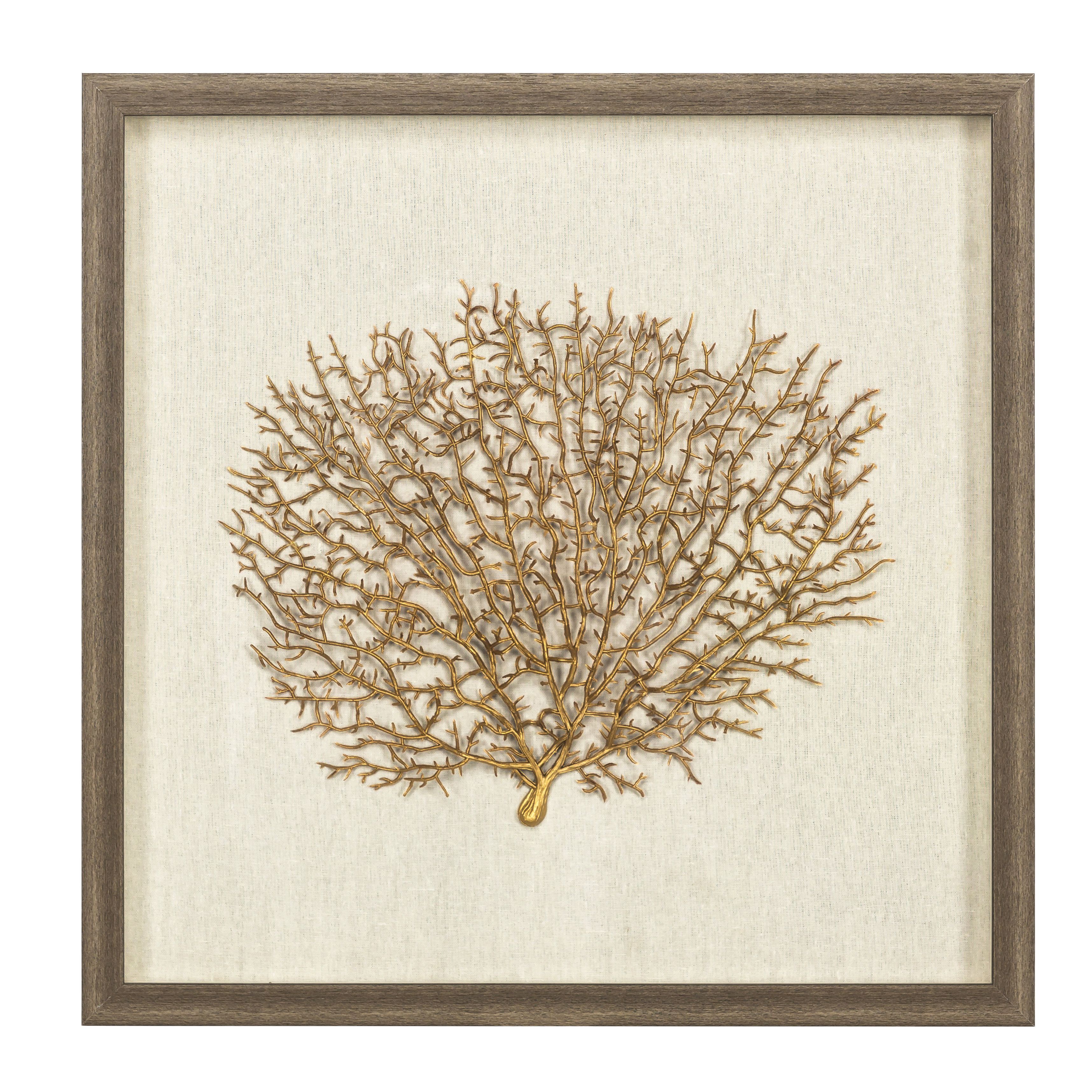 Sea Fan Wall Décor With Frame Pertaining To Mariposa 9 Piece Wall Decor (View 13 of 30)
