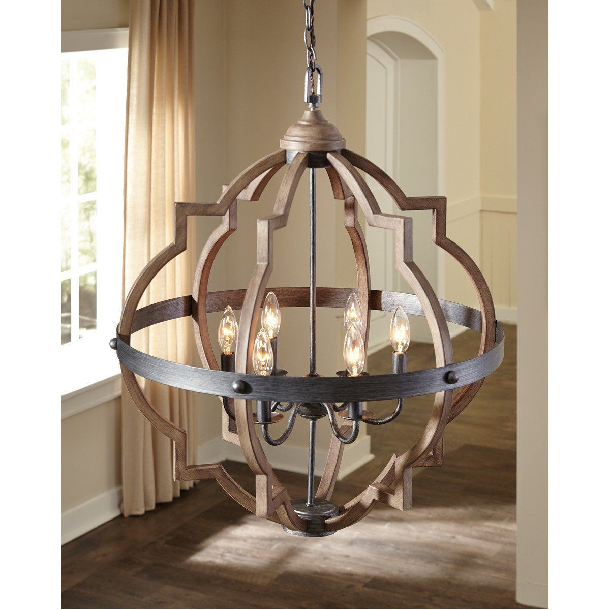 Sea Gull Lighting Stardust/cerused Oak Four Light Chandelier Intended For Bennington 4 Light Candle Style Chandeliers (Photo 10 of 30)
