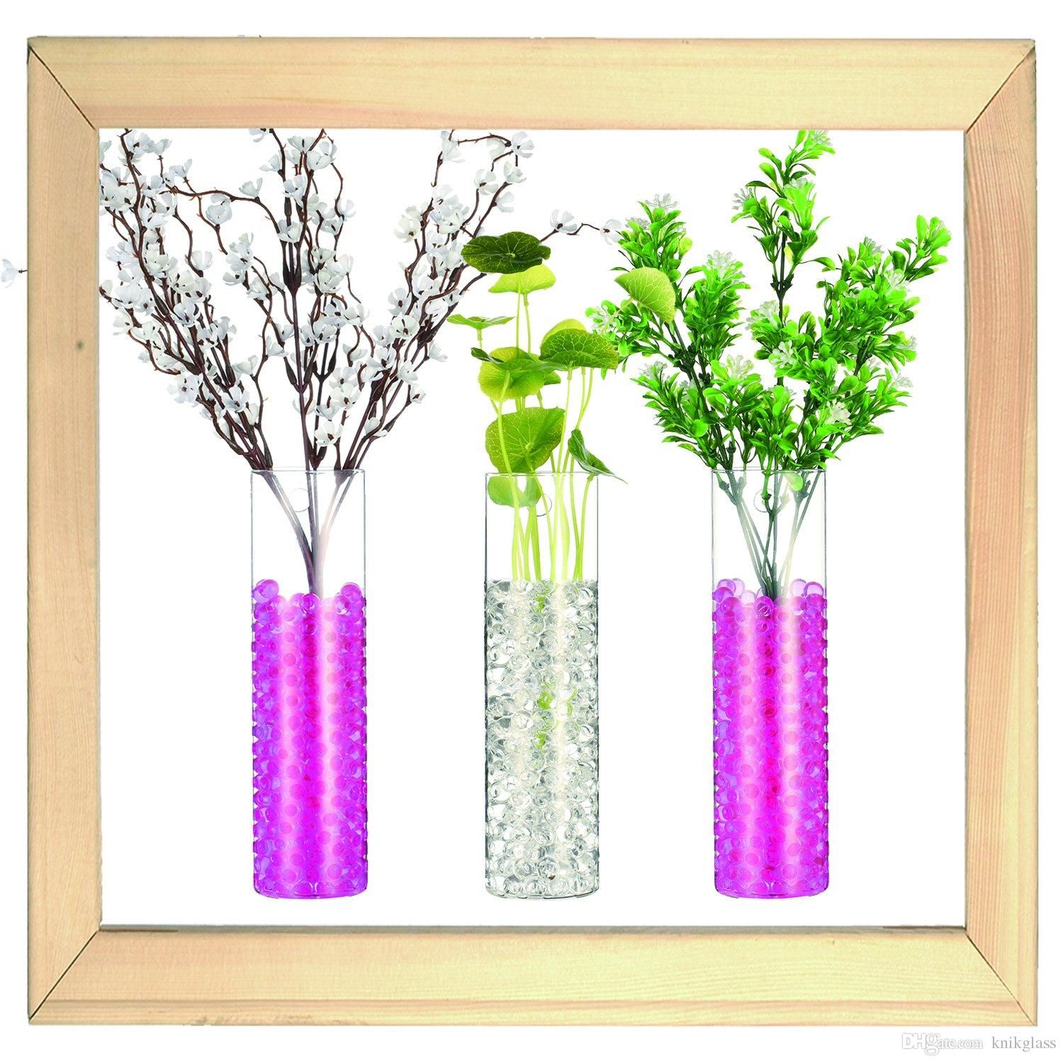 Set Of 3 Glass Tube 2.3 X 8.3 Cylindrical Glass Terrariums Indoor Rooting  Plants Holders Wall Mounted Vase For Dried Flowers Inside Three Glass Holder Wall Decor (Photo 28 of 30)