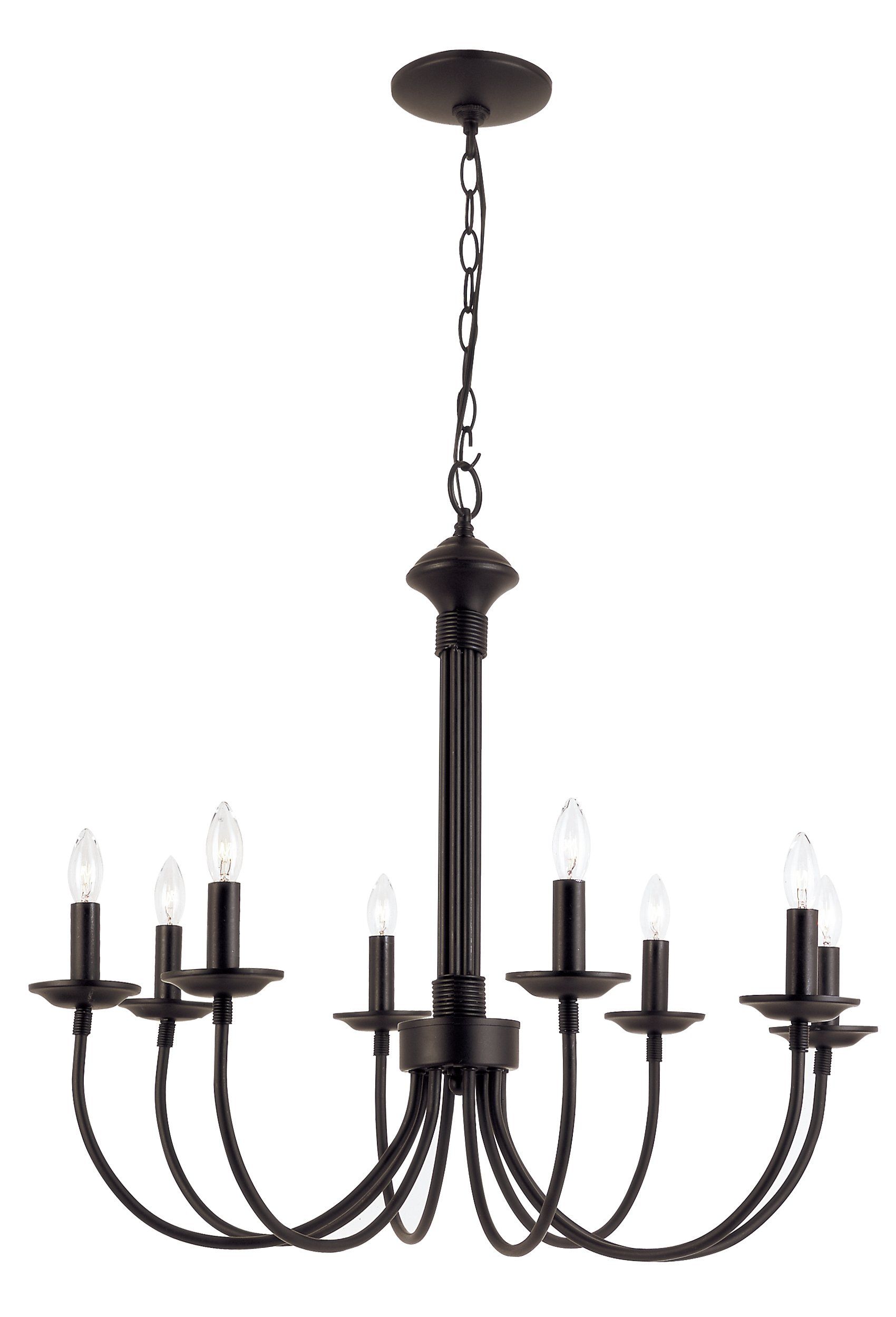 Shaylee 8 Light Candle Style Chandelier With Regard To Shaylee 6 Light Candle Style Chandeliers (Photo 5 of 30)