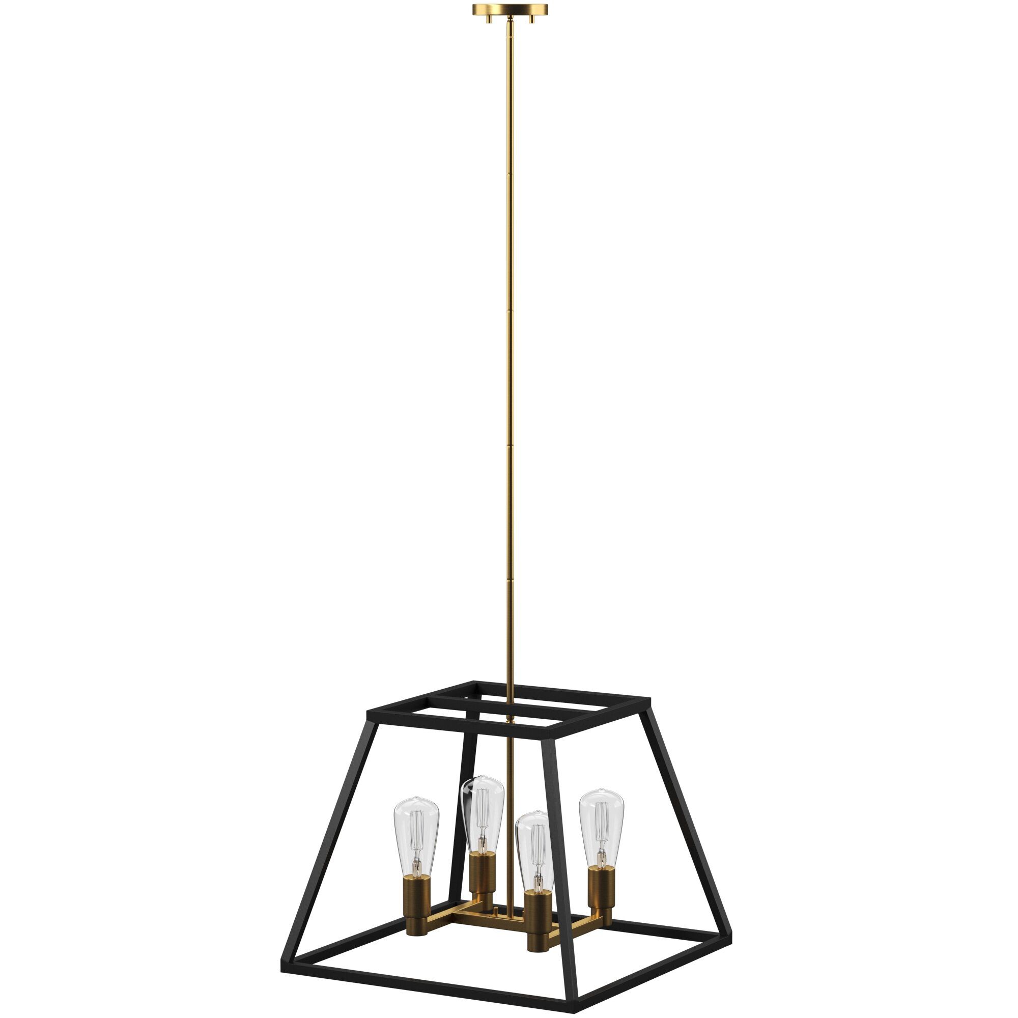 Shisler 4 Light Square/rectangle Chandelier With Tabit 5 Light Geometric Chandeliers (View 17 of 30)