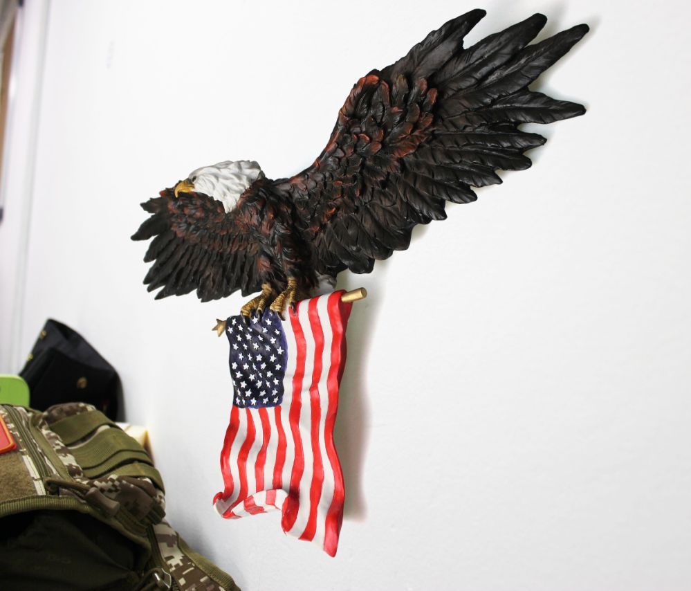 Shop For 3d American Eagle Wall Sculptures, Hanging Mount Pertaining To American Pride 3d Wall Decor (View 5 of 30)