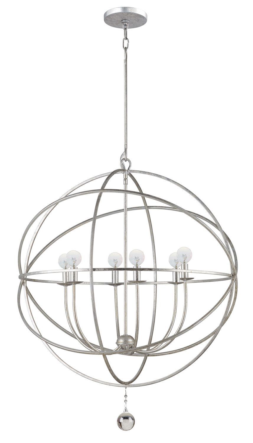 Six Light Chandelier | Lighting, Sound & Mobiles Intended For Gregoire 6 Light Globe Chandeliers (Photo 12 of 30)