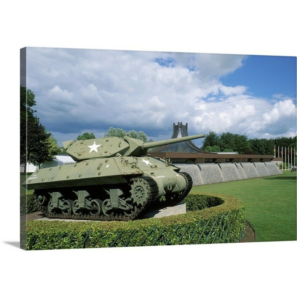 Solid Faced Canvas Print Wall Art Entitled Normandy In Raised Star Wall Decor (Photo 30 of 30)
