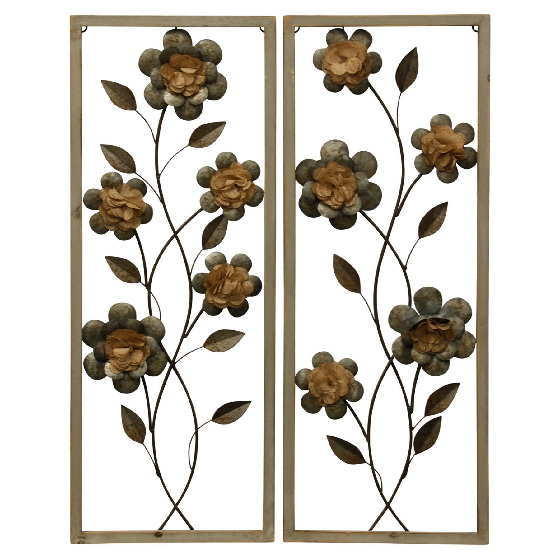 Stylecraft Framed Botanical I Wall Sculptures – Set Of 2 In Pertaining To Leaves Metal Sculpture Wall Decor By Winston Porter (Photo 30 of 30)