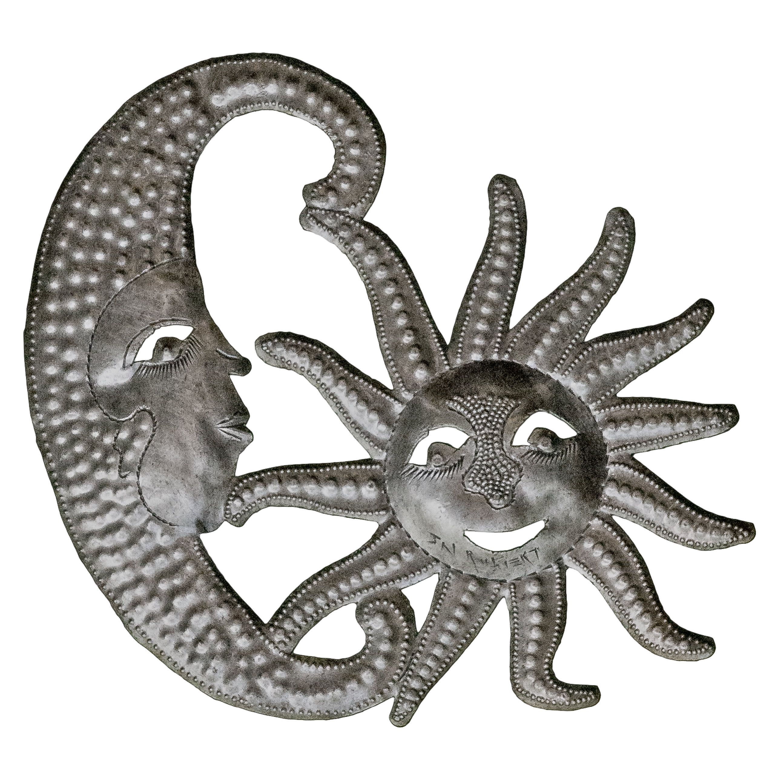 Sun And Moon Metal Wall Art | Wayfair.ca Intended For Recycled Moon And Sun Wall Decor (Photo 9 of 30)