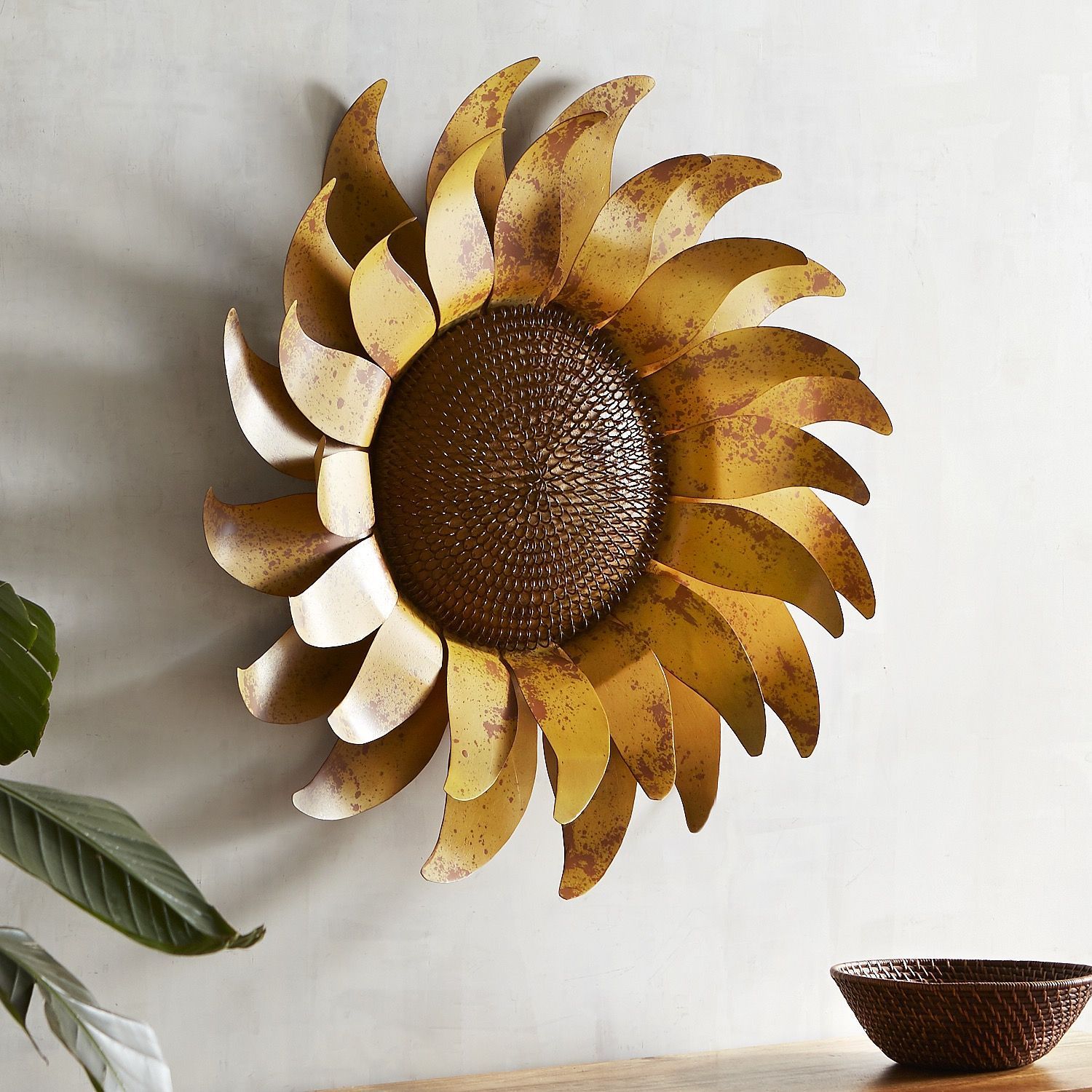 Sunflower Metal Wall Decor Yellow | Products In 2019 In Nature Metal Sun Wall Decor (View 2 of 30)