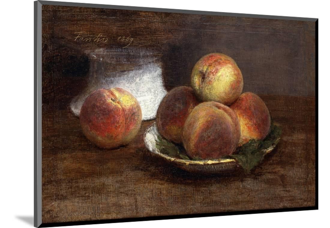 The Bowl Of Peaches; Le Bol De Peches, 1869 Wood Mounted Print Wall Art Henri Fantin Latour For Latour Wall Decor (View 29 of 30)
