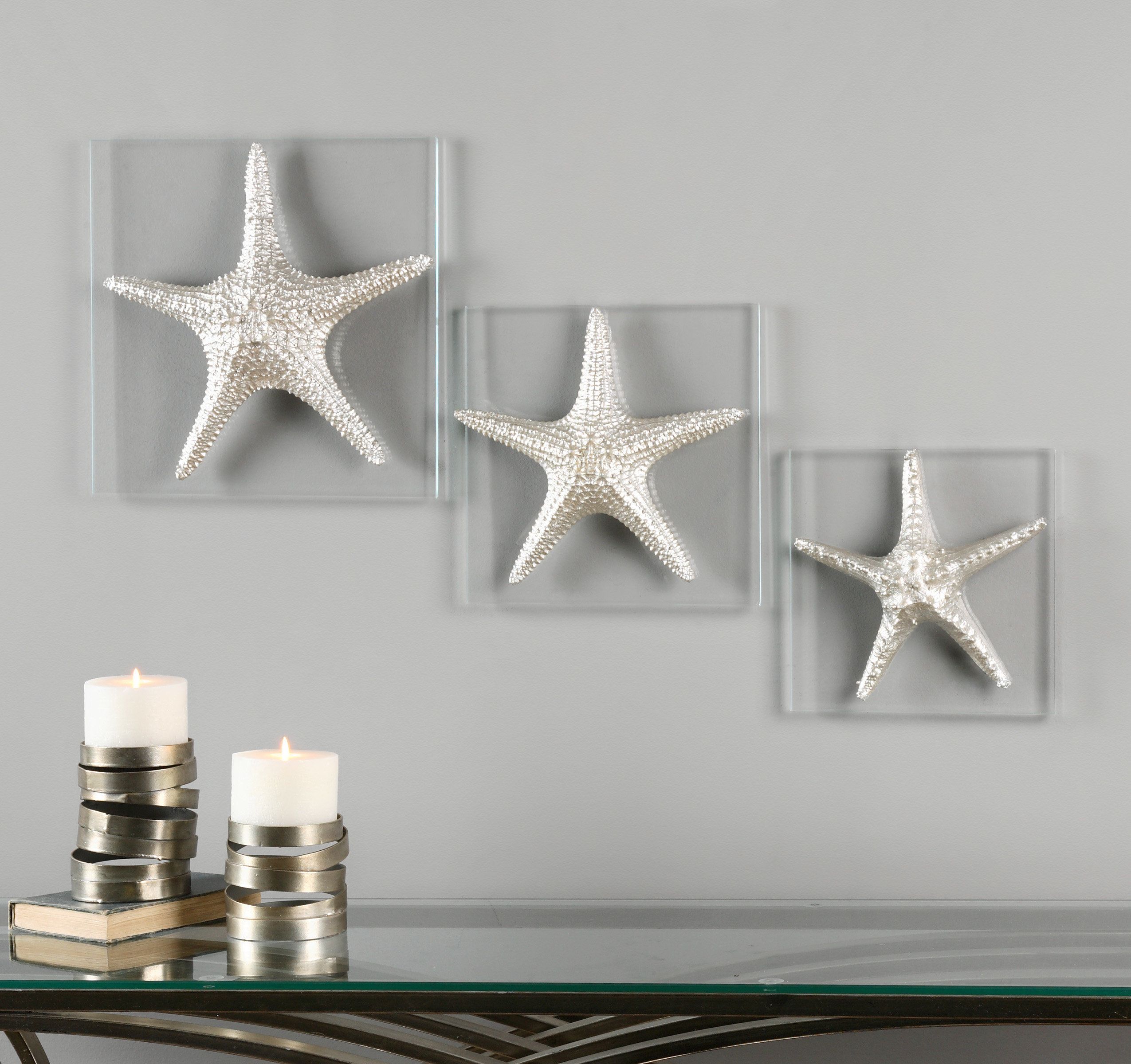 Tolliver 3 Piece Metal Wall Decor Set Pertaining To 3 Piece Star Wall Decor Sets (View 15 of 30)