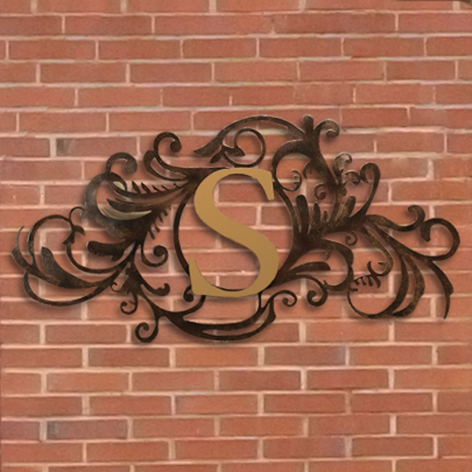 Top 38 Hunky Dory Bronze Wall Art Metal Flower Decor Outdoor In Ornamental Wood And Metal Scroll Wall Decor (View 18 of 30)