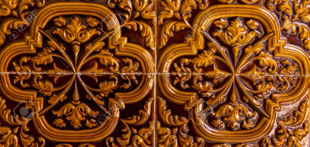 Traditional Ornamental Spanish Decorative Tiles, Original Ceramic. (View 8 of 30)