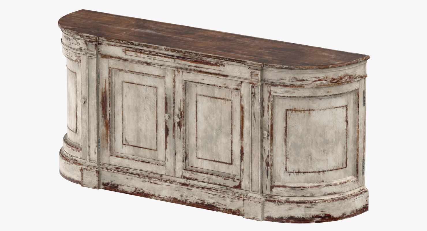Traditional Sideboard 3d Model | 3d Furniture | Sideboard Within Payton Serving Sideboards (View 8 of 30)