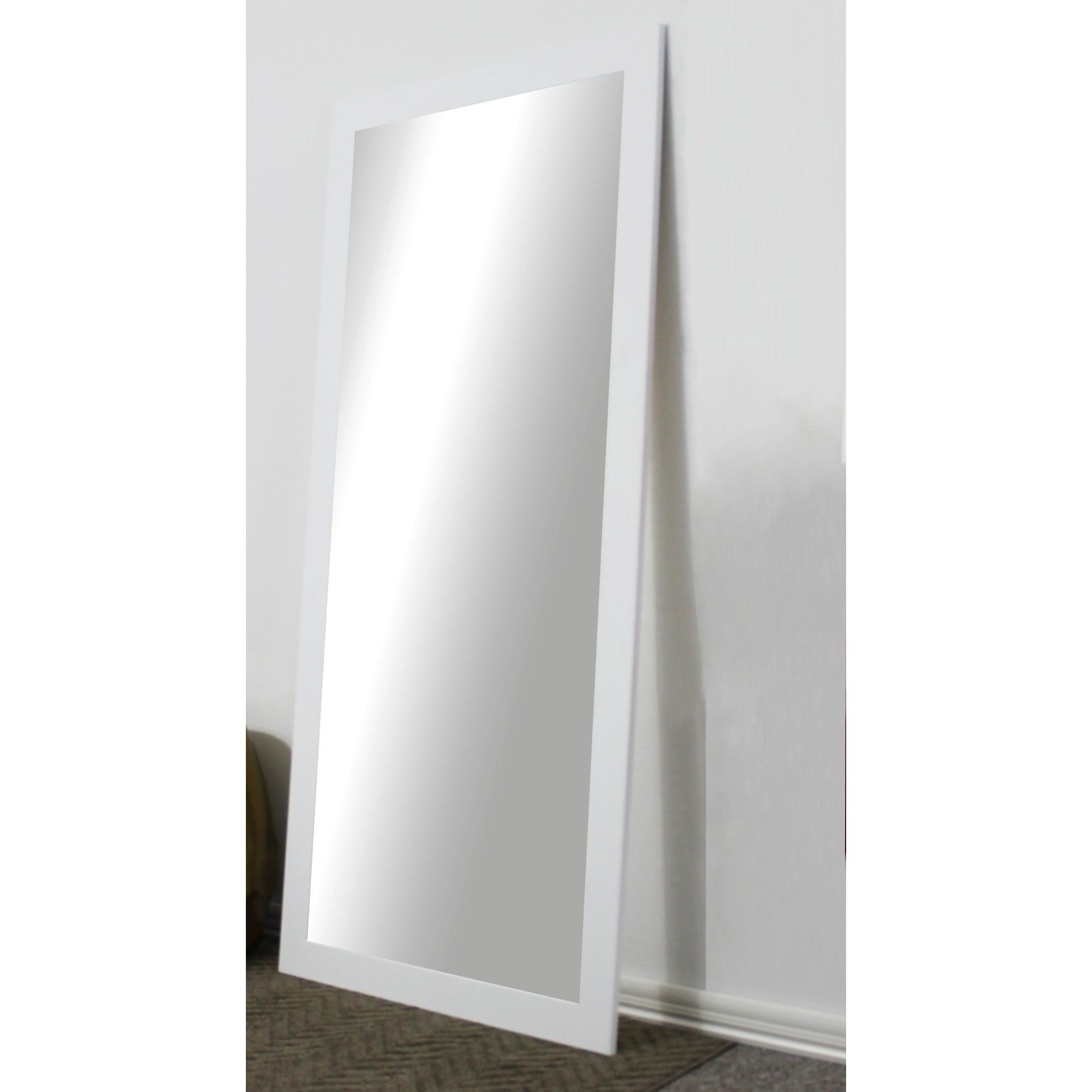 U.s. Made Full Body/floor Length Mirror – White With Handcrafted Farmhouse Full Length Mirrors (Photo 25 of 30)