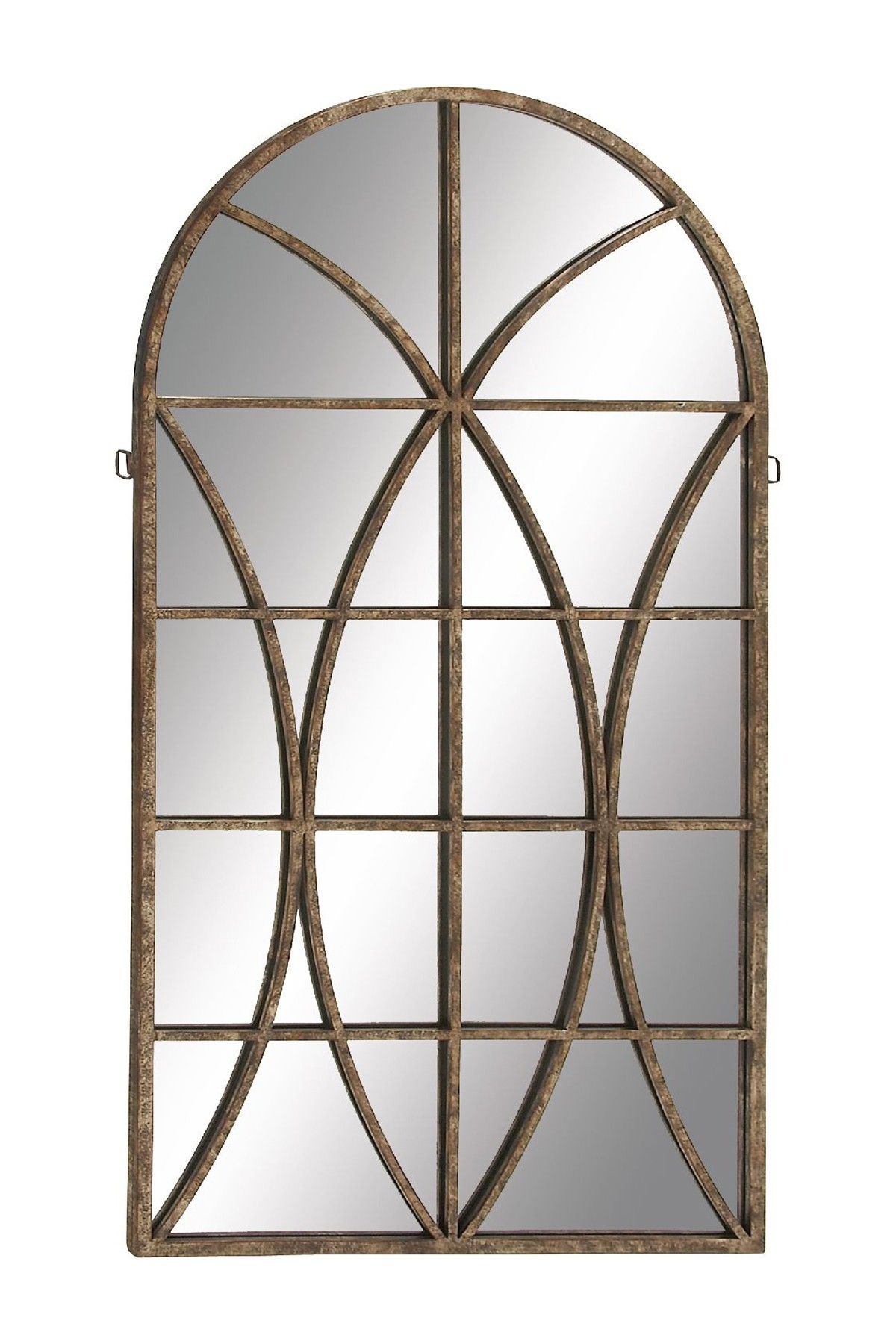 Uma | Brown Traditional Metal & Wood Arched Wall Mirror | Nordstrom Rack Throughout Traditional Metal Wall Mirrors (View 29 of 30)