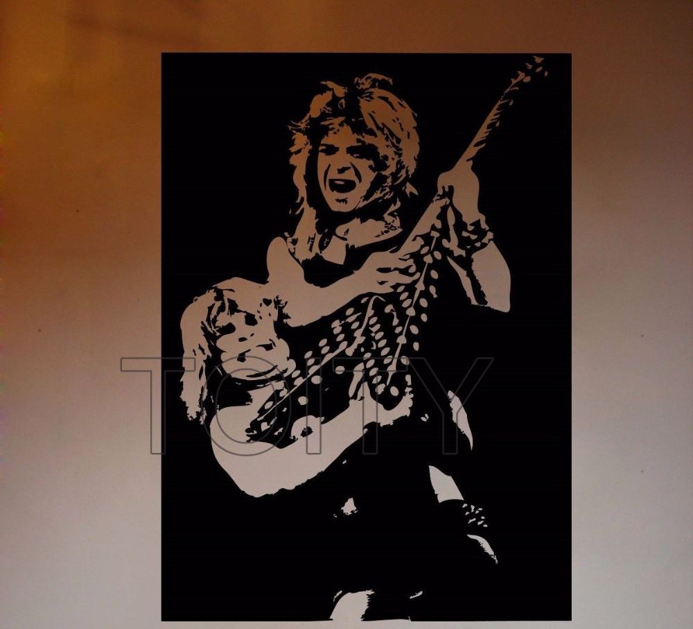 Us $12.34 35% Off|ozzy Osbourne And Randy Rhoads Wall Sticker Metal Music  Vinyl Decal Art Decor Music Home Interior Room Retro Mural Design In Wall For Osbourne Wall Decor (Photo 2 of 30)