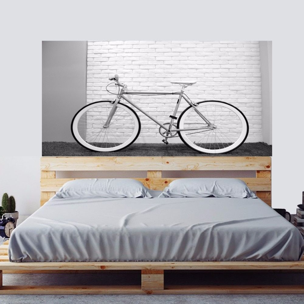 Us $18.48 39% Off|life Is Like Riding A Bicycle Bed Headboard Bike Wall  Sticker Cycling Wall Art Decal Bicycle Sticker Mural Bedroom Home Decor In For Bike Wall Decor (Photo 13 of 30)