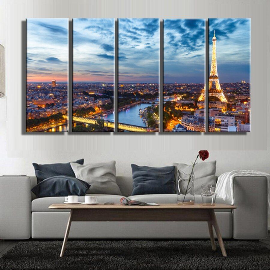 Us $22.82 8% Off|wall Decor Large Paris Tower La Tour Home Decoration Wall  Art Print Canvas Painting Lovely Living Room Wall Gift Drop Shipping In Intended For Latour Wall Decor (Photo 3 of 30)