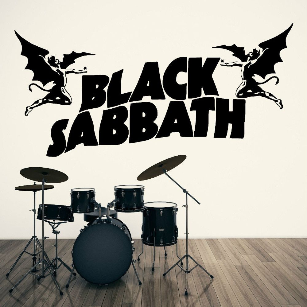 Us $5.98 25% Off|black Sabbath Ozzy Osbourne Vinyl Wall Stickers Home Decor  Living Room Wall Art Decal Hip Hop Bar Wallpaper Mural D355 In Wall Within Osbourne Wall Decor (Photo 7 of 30)
