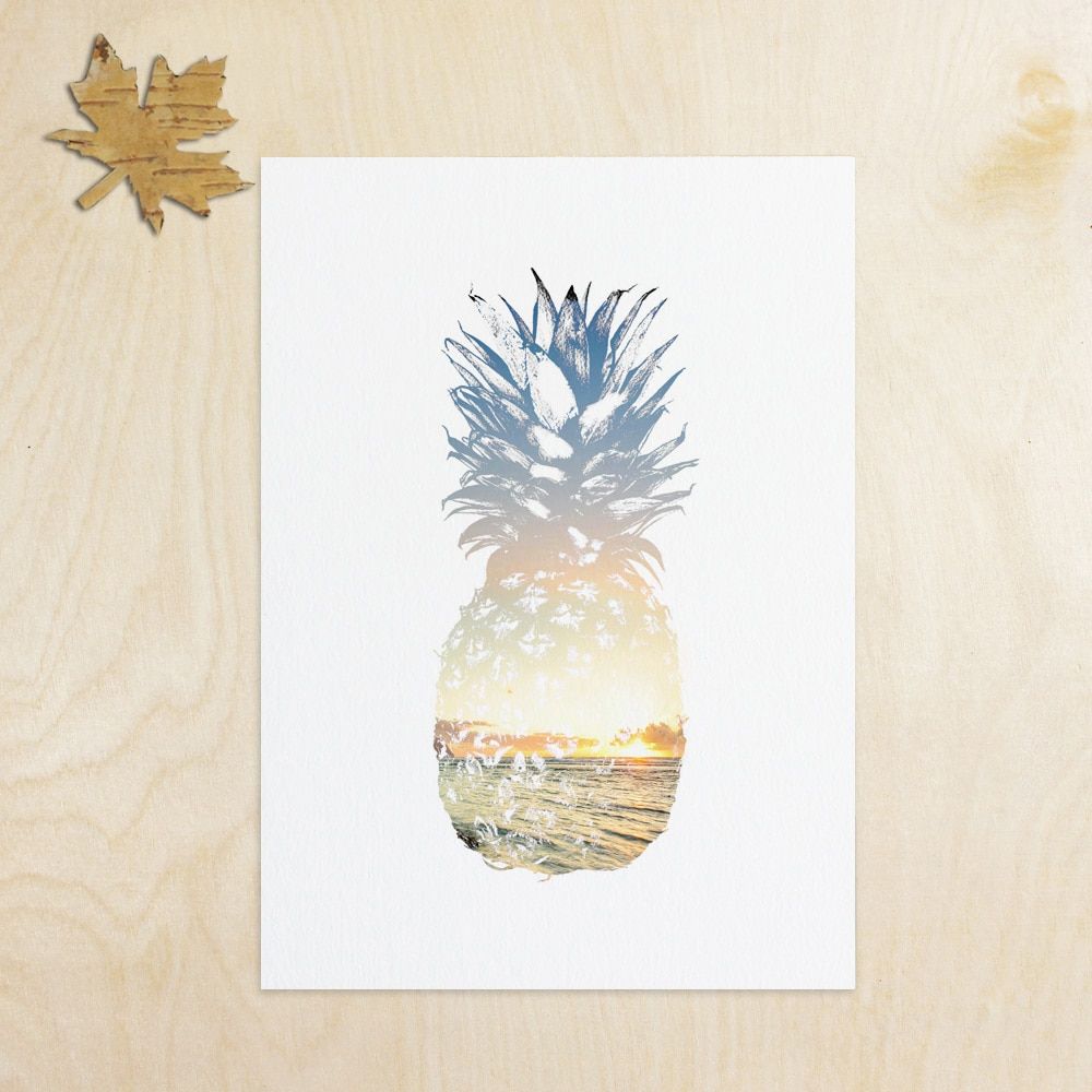 Us $6.99 |summer Art Pineapple Wall Decor Tropical Decor Beach Decor Summer  Print Artwork Modern Wall Art Pineapple Art Print Ap110 In Painting & Throughout Pineapple Wall Decor (Photo 1 of 30)