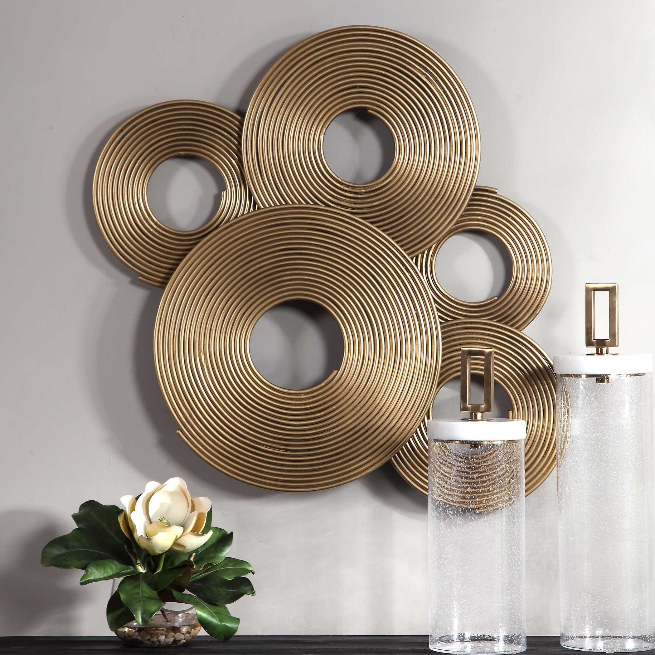 Uttermost Ahmet Gold Rings Wall Decor With Regard To Rings Wall Decor (View 11 of 30)