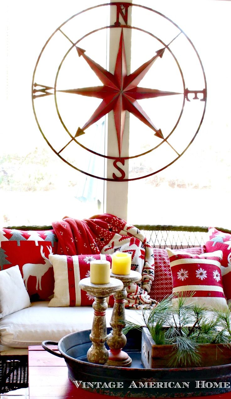 Very Large Round Metal Compass Rose  41" With Round Compass Wall Decor (View 11 of 30)