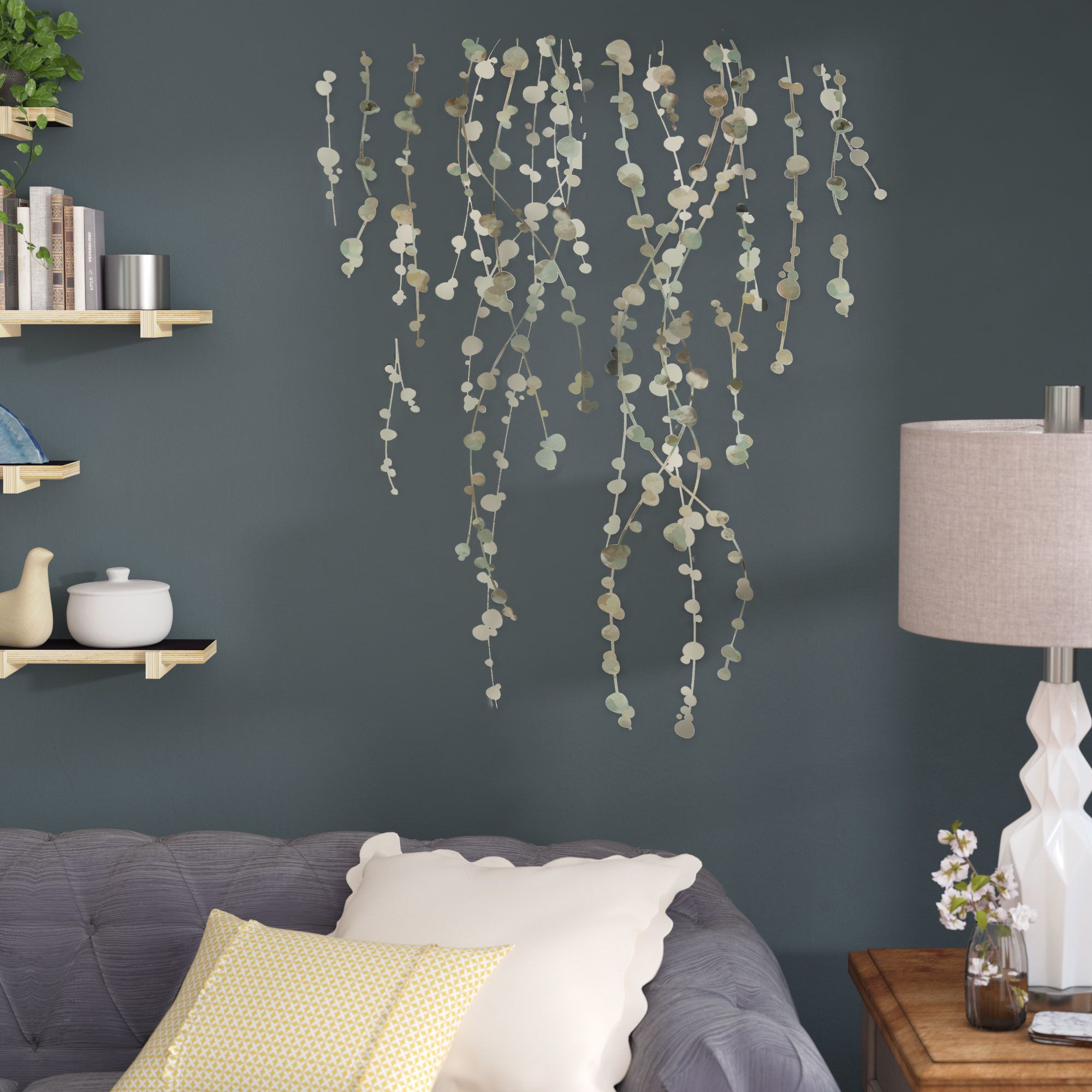 Vine Wall Decals | Wayfair Inside Three Flowers On Vine Wall Decor (View 17 of 30)