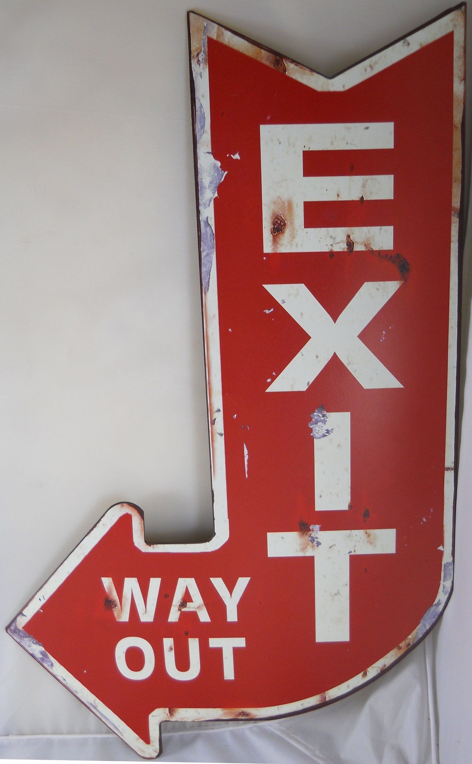 Vintage Looking Exit Way Out Sign $18.50 + $ (View 11 of 30)