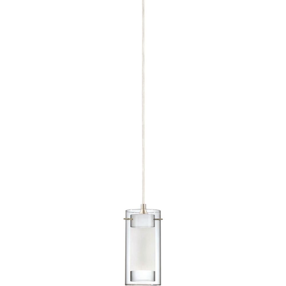Volume Lighting Esprit 1 Light Brushed Nickel Mini Hanging Pertaining To Fennia 1 Light Single Cylinder Pendants (View 19 of 30)