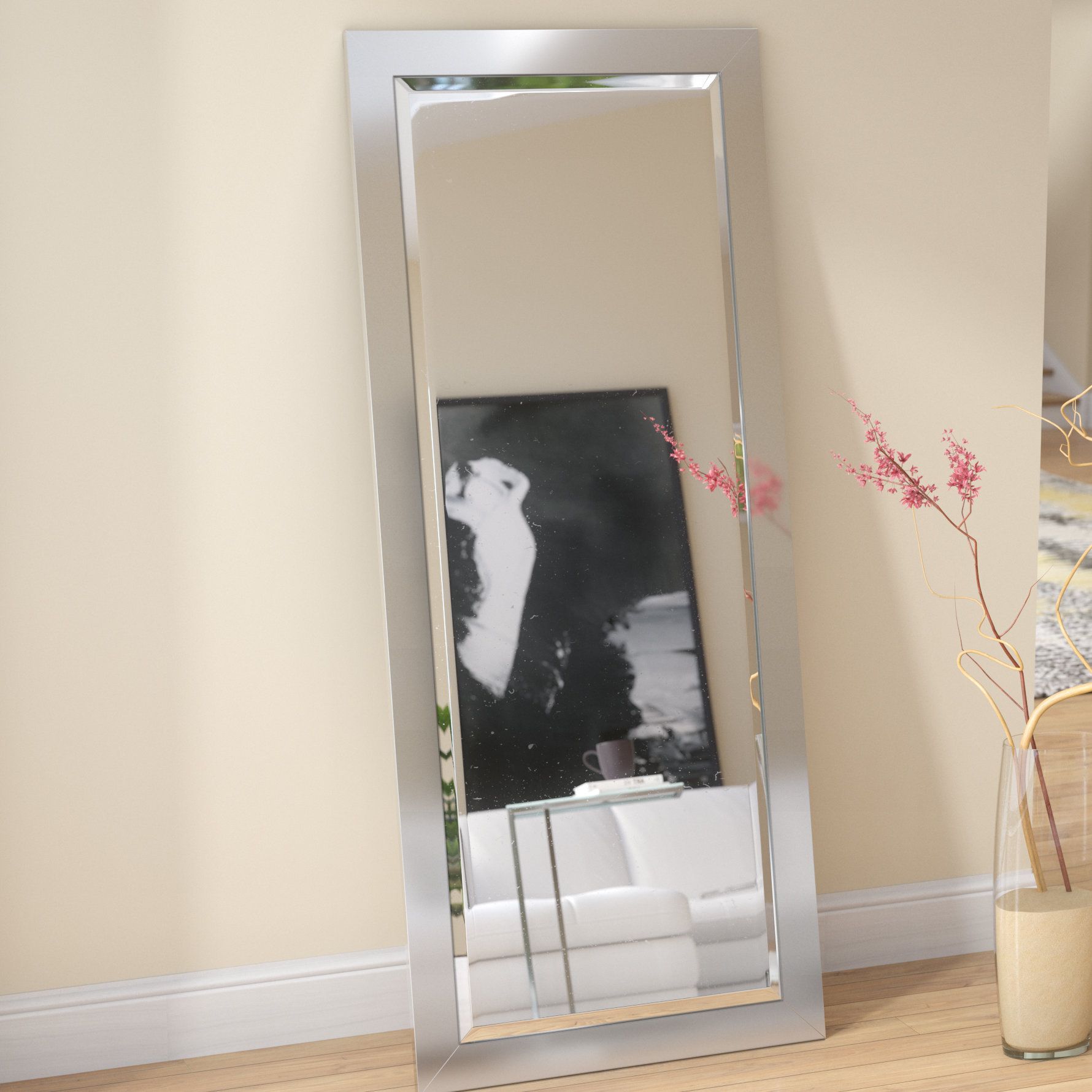 Wade Logan Industrial Beveled Full Length Mirror & Reviews Within Dalessio Wide Tall Full Length Mirrors (View 15 of 30)