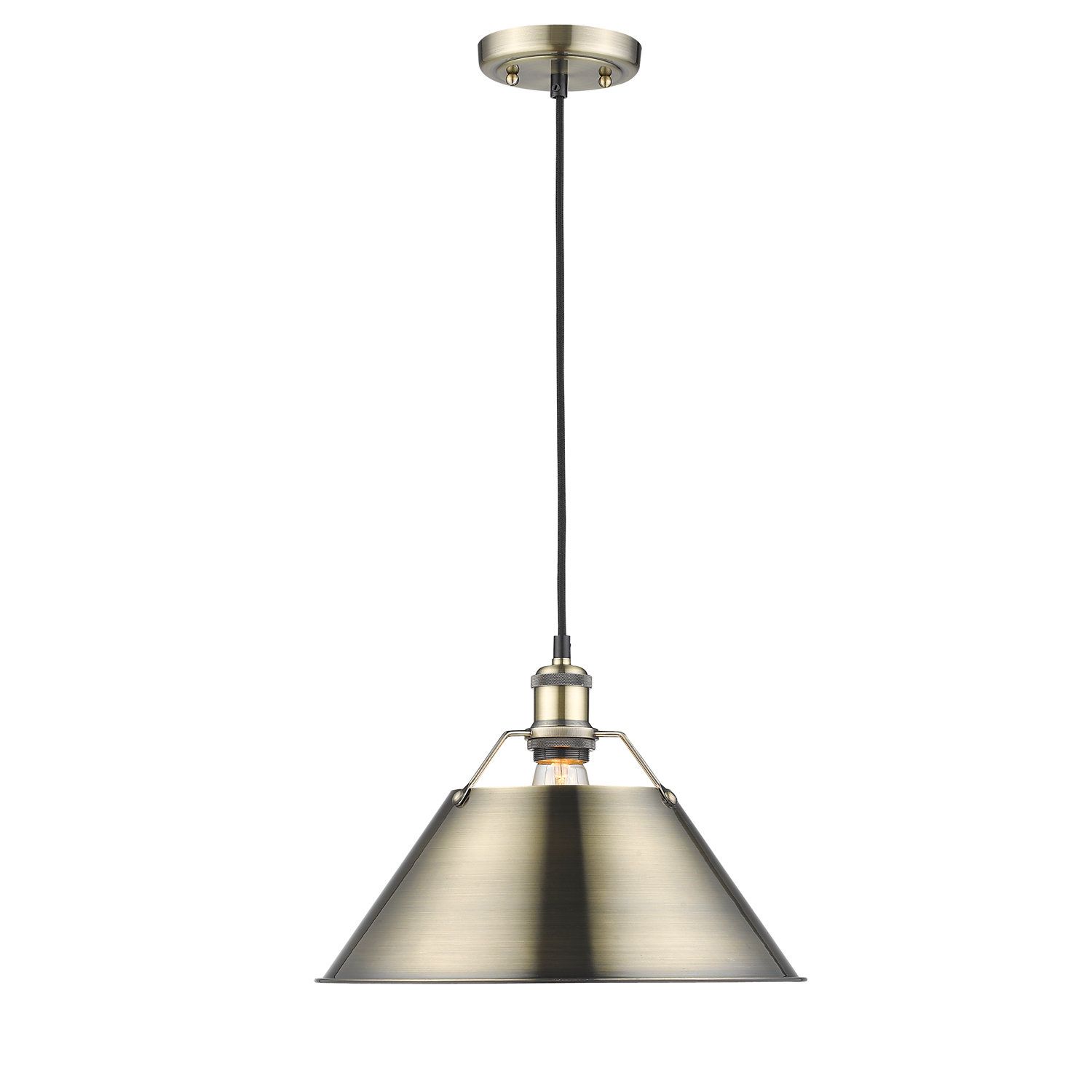 Weatherford 1 Light Single Cone Pendant Pertaining To Goldie 1 Light Single Bell Pendants (Photo 25 of 30)