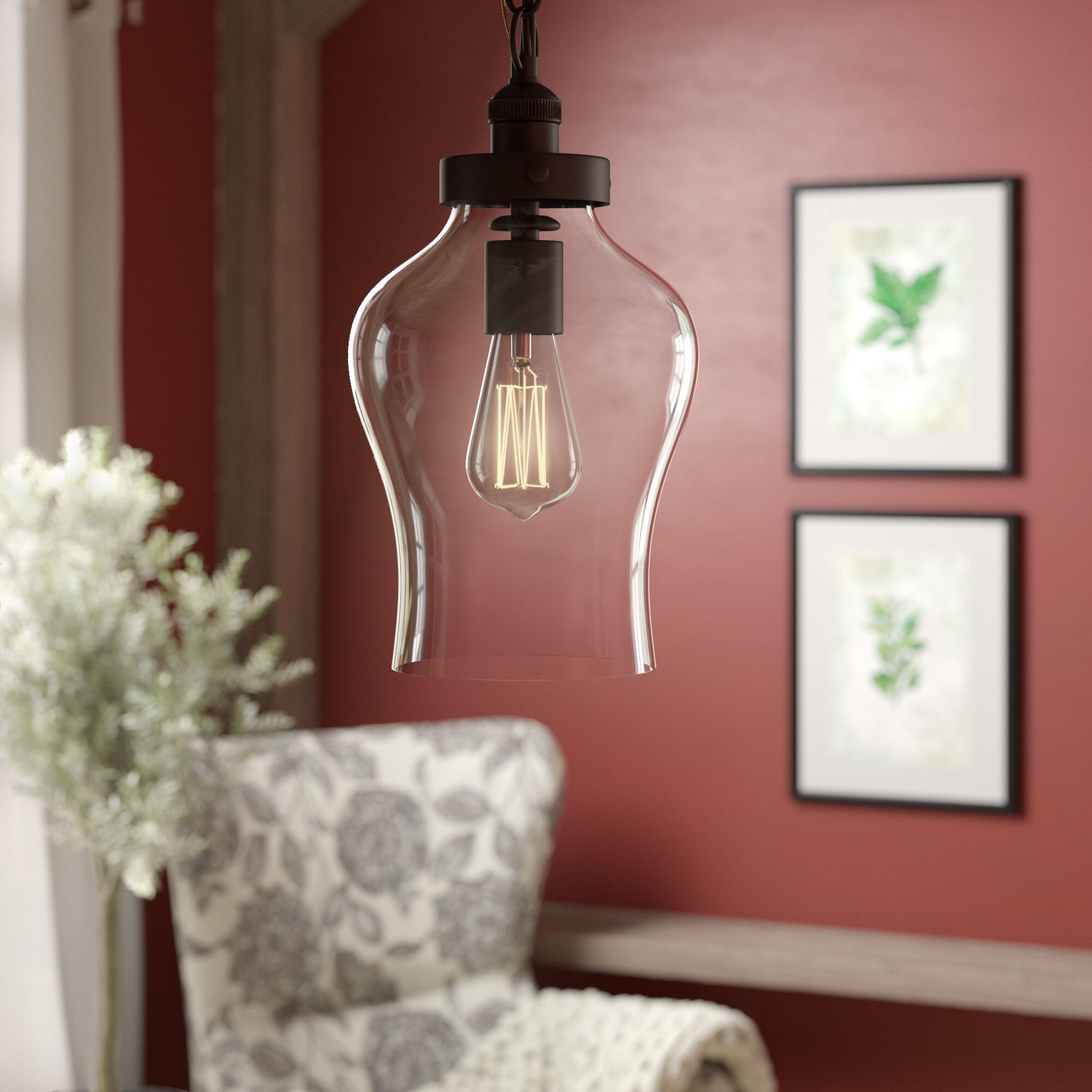 Wendel Transitional 1 Light Bell Pendant With Wentzville 1 Light Single Bell Pendants (View 24 of 30)