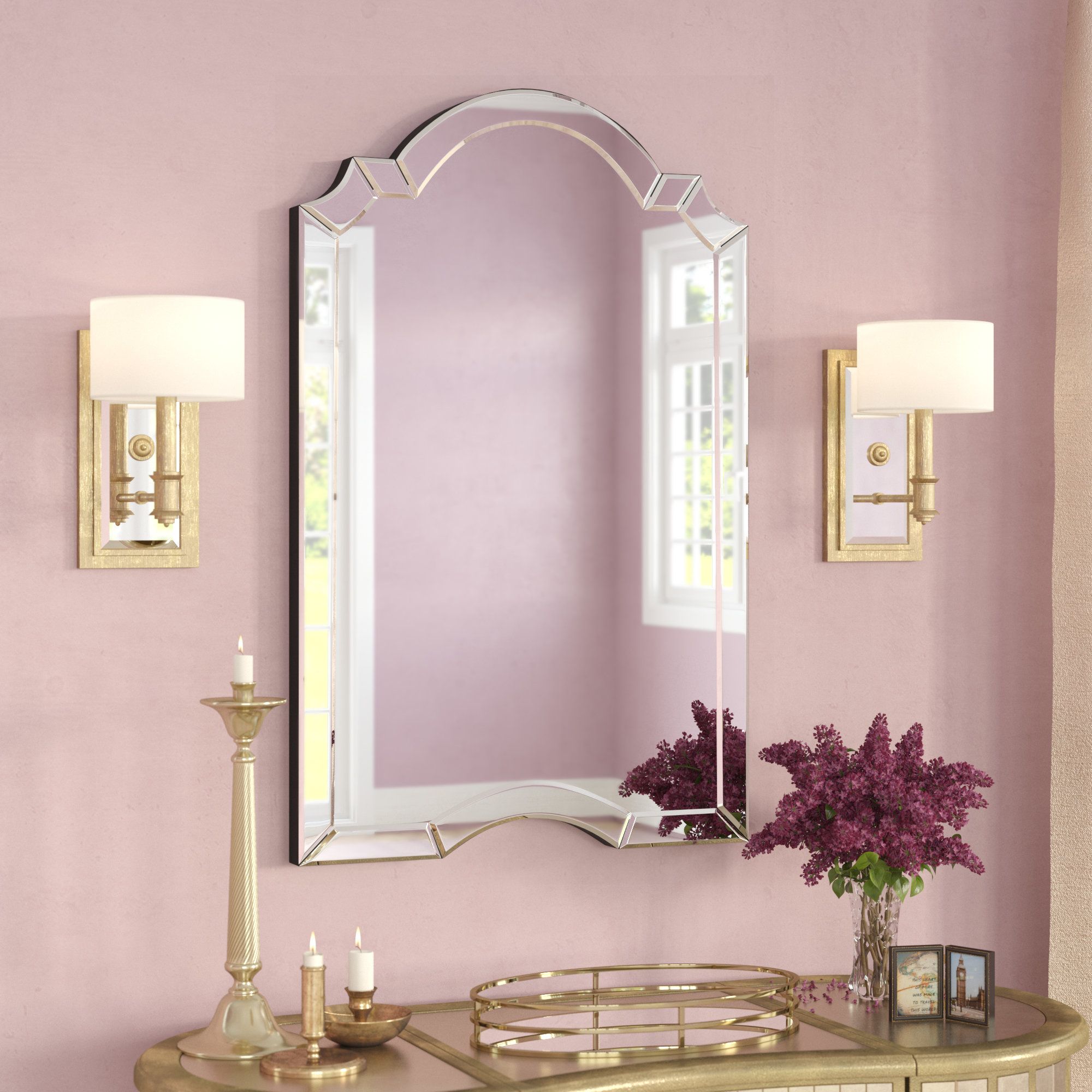 Willa Arlo Interiors Ekaterina Arch/crowned Top Wall Mirror Throughout Ekaterina Arch/crowned Top Wall Mirrors (View 1 of 30)