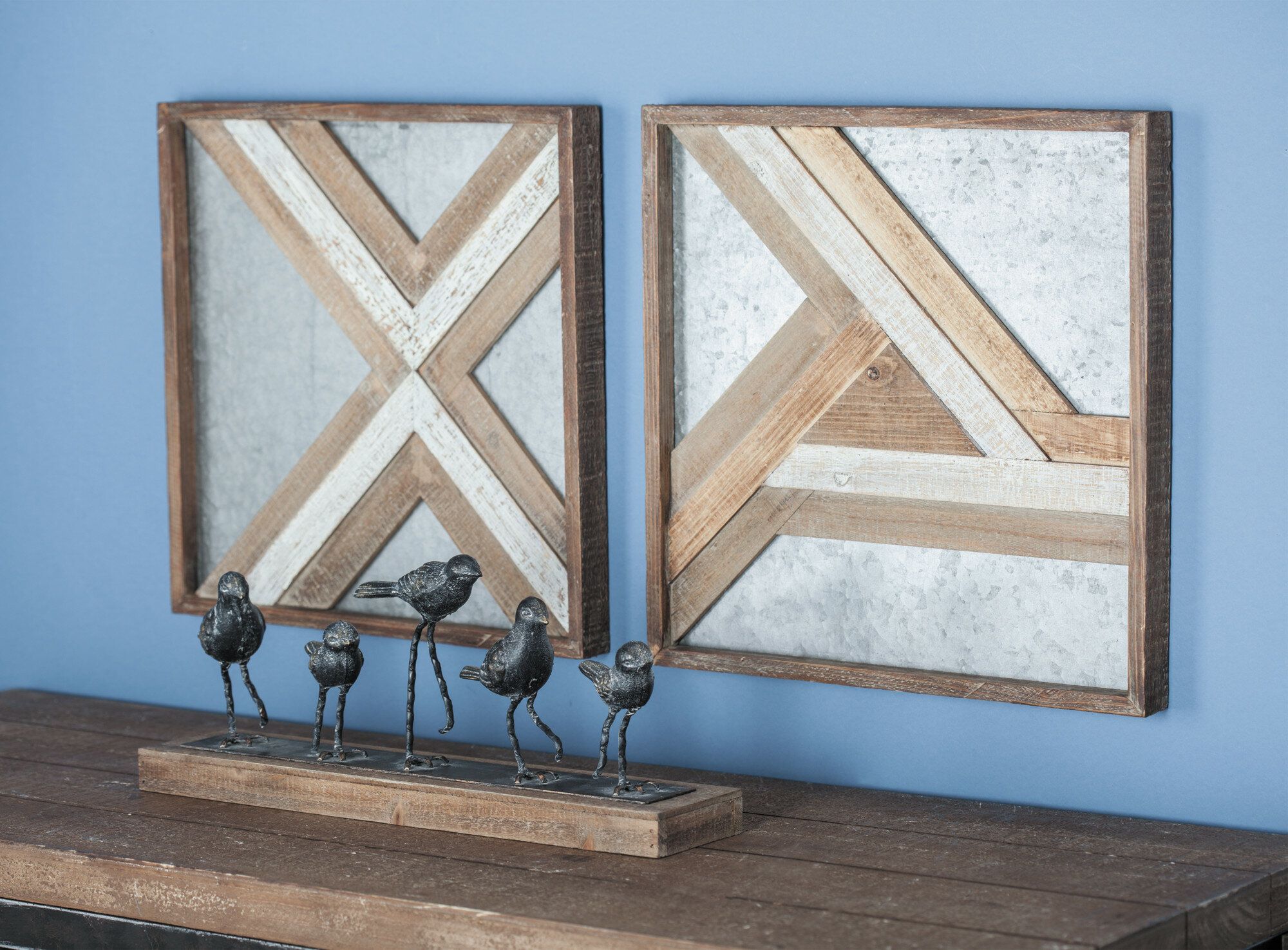 Wood/metal Wall Décor Inside Brown Wood And Metal Wall Decor (Photo 9 of 30)