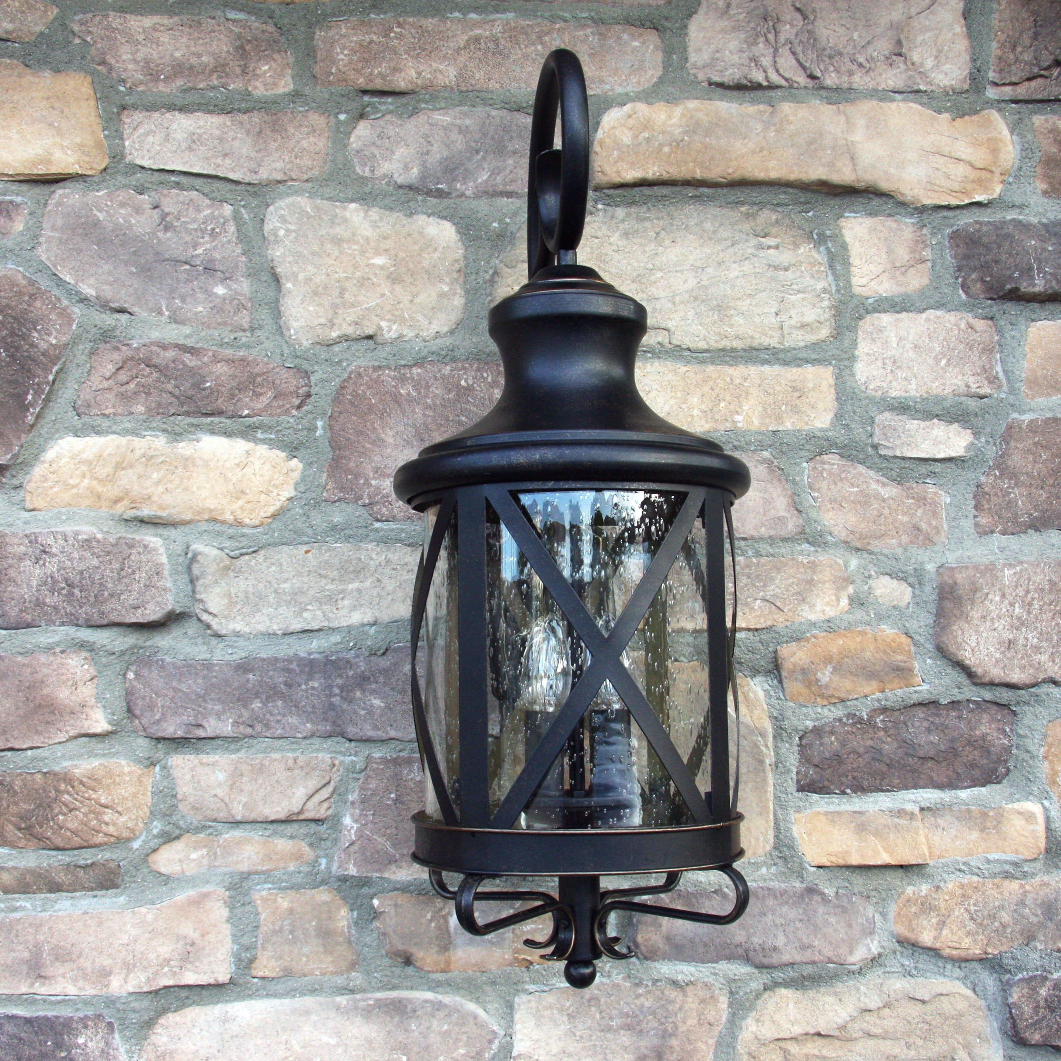Y Decor Taysom 3 Light Exterior Light In Oil Rubbed Bronze Inside Oil Rubbed Metal Wall Decor (Photo 19 of 30)