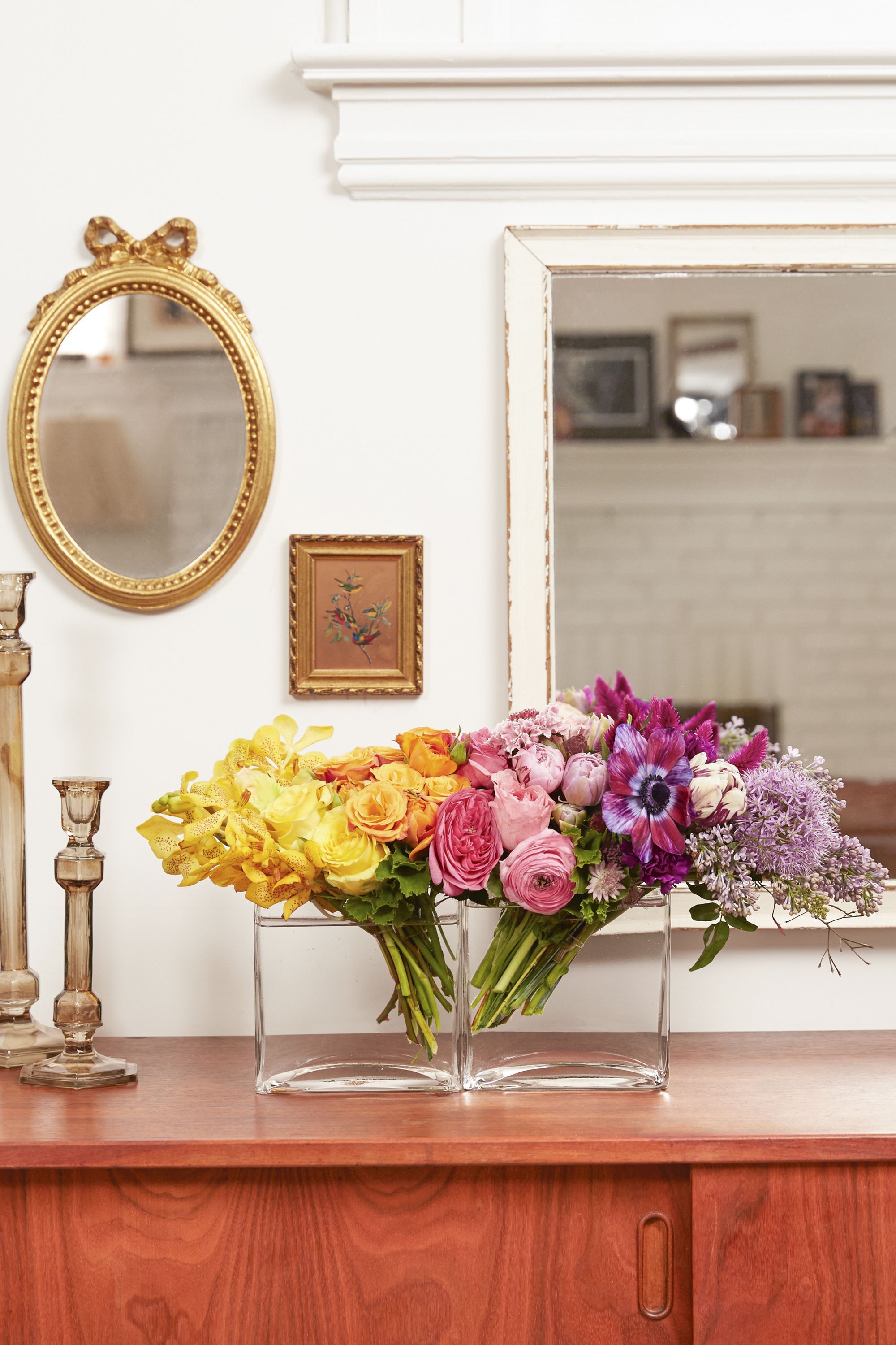 55 Easy Flower Arrangement Decoration Ideas & Pictures – How Regarding Floral Blush Yellow Credenzas (View 23 of 30)