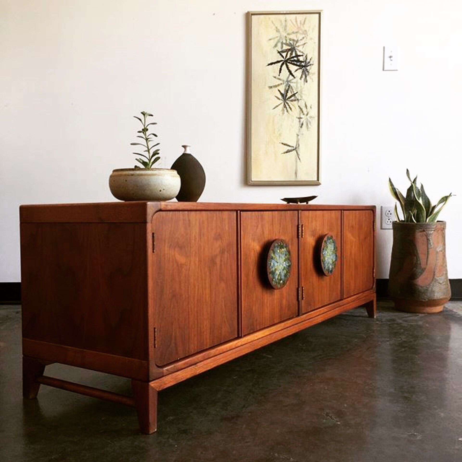 A Midcentury Modern Credenza Looking Very Much At Home With With Regard To Retro Holistic Credenzas (View 6 of 30)
