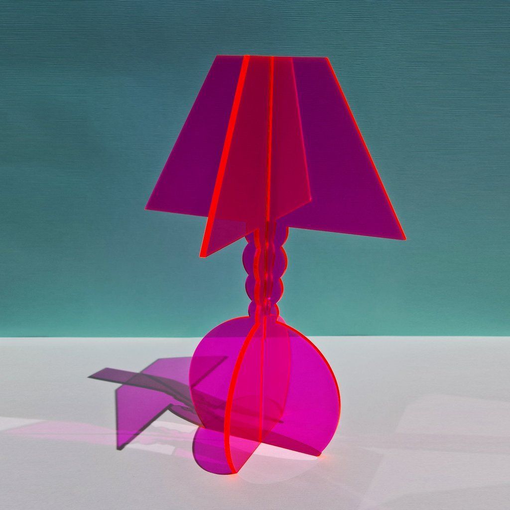 Acrylic Lamp Sculpture / Glows In Light | Lamps | Pink Lamp With Regard To Pale Pink Bulbs Credenzas (Photo 26 of 30)